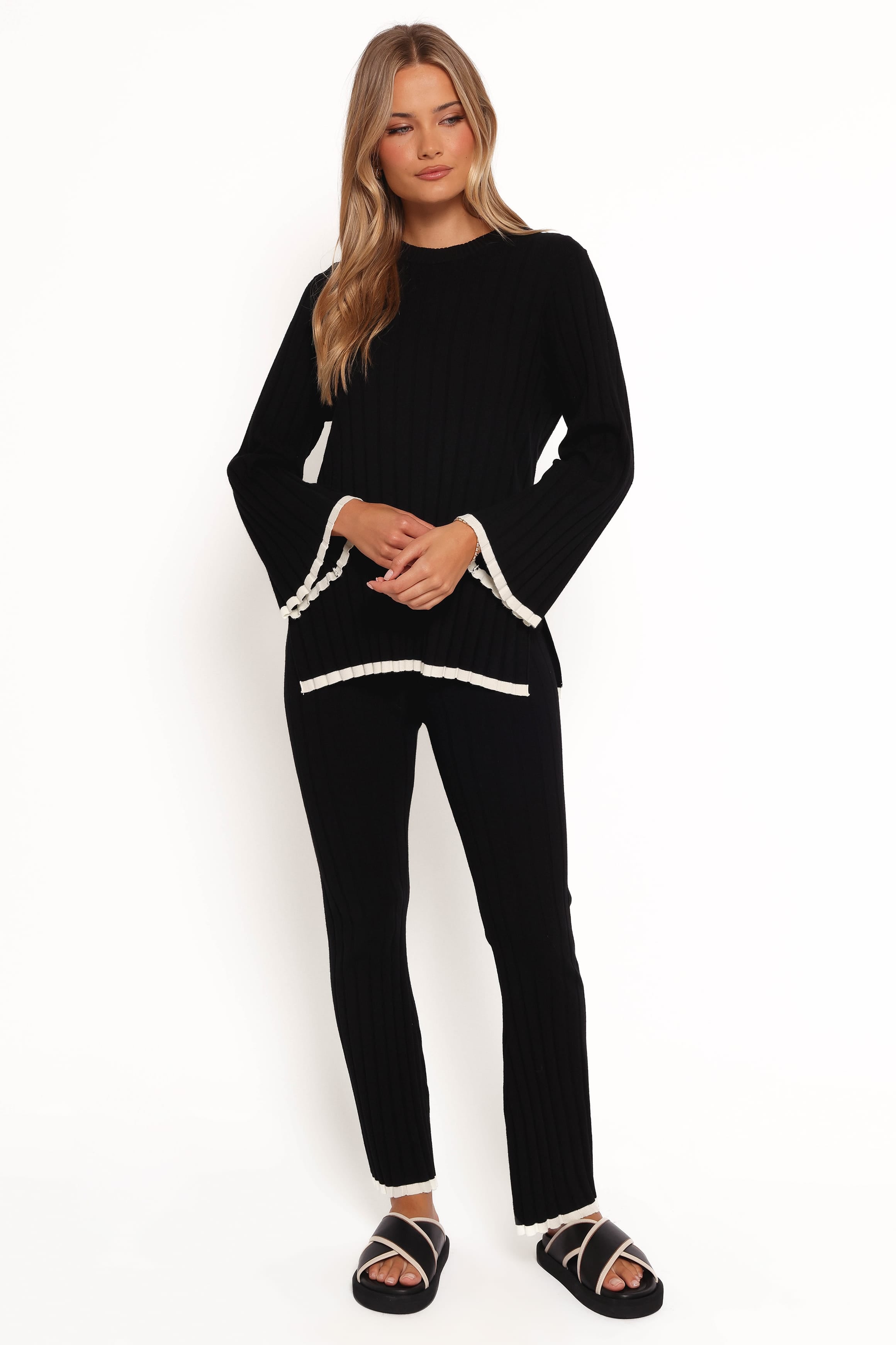 BOTTOMS Dora Knit Pant - Black