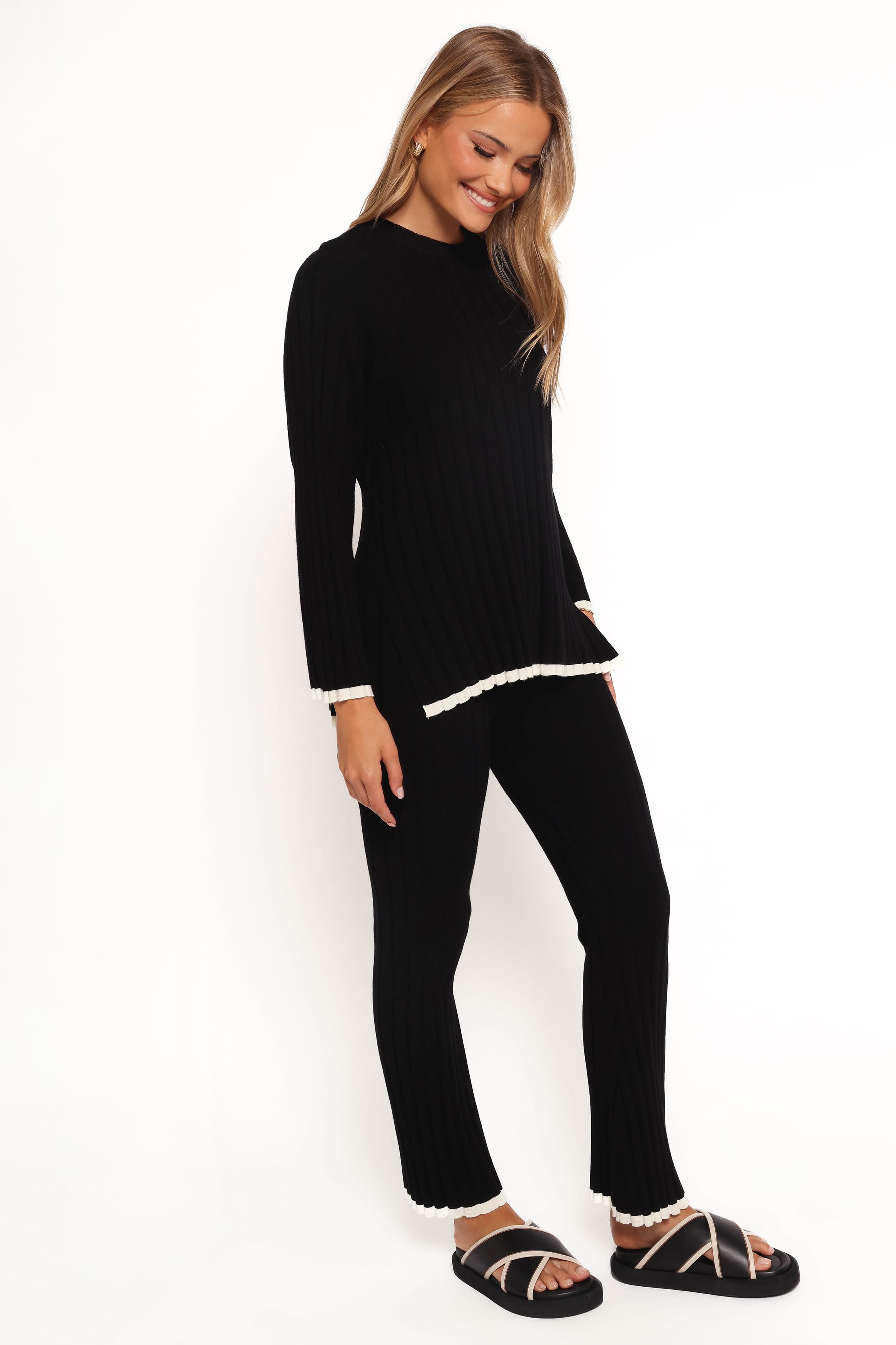 BOTTOMS Dora Knit Pant - Black
