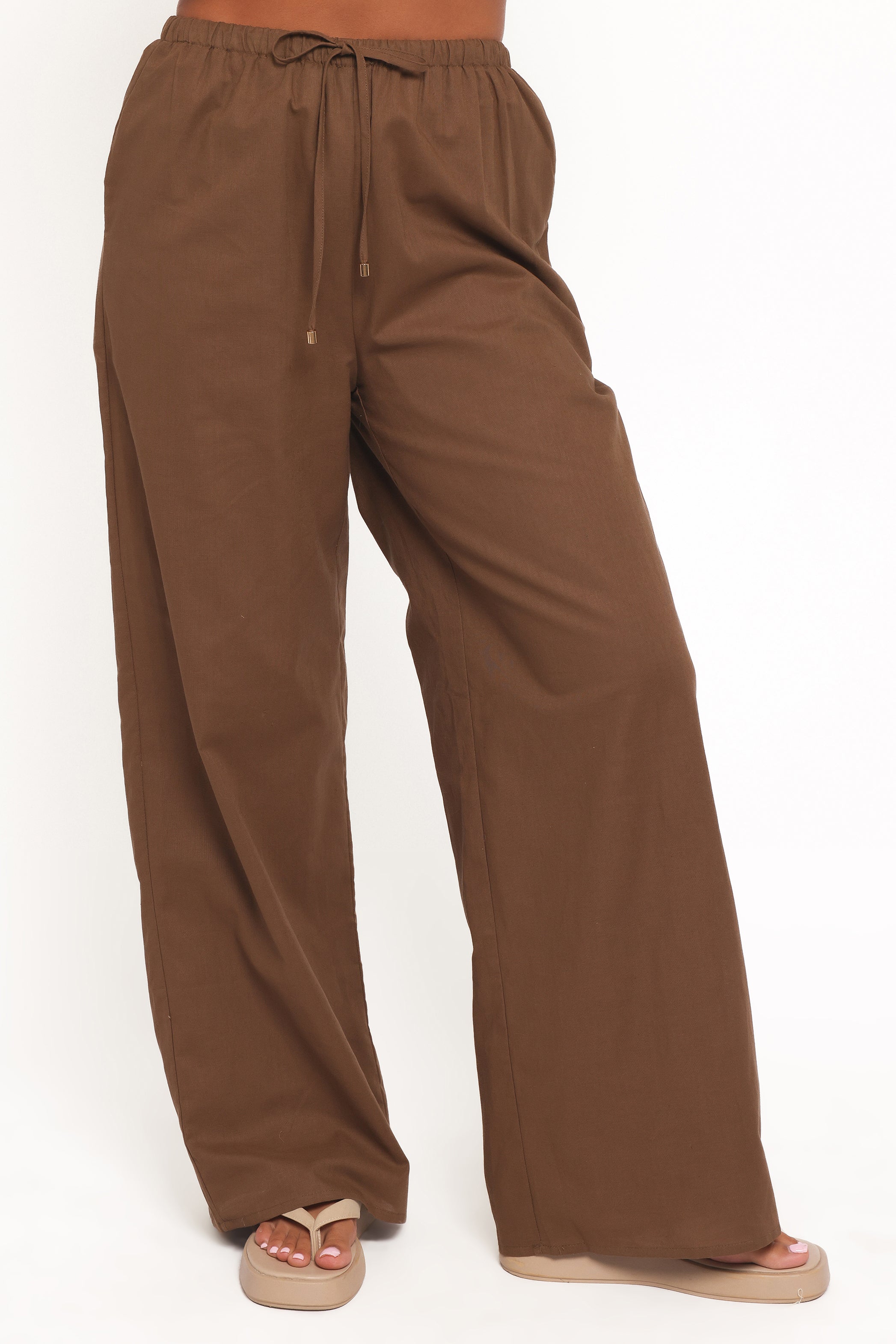 BOTTOMS Ember Cotton Pants - Brown