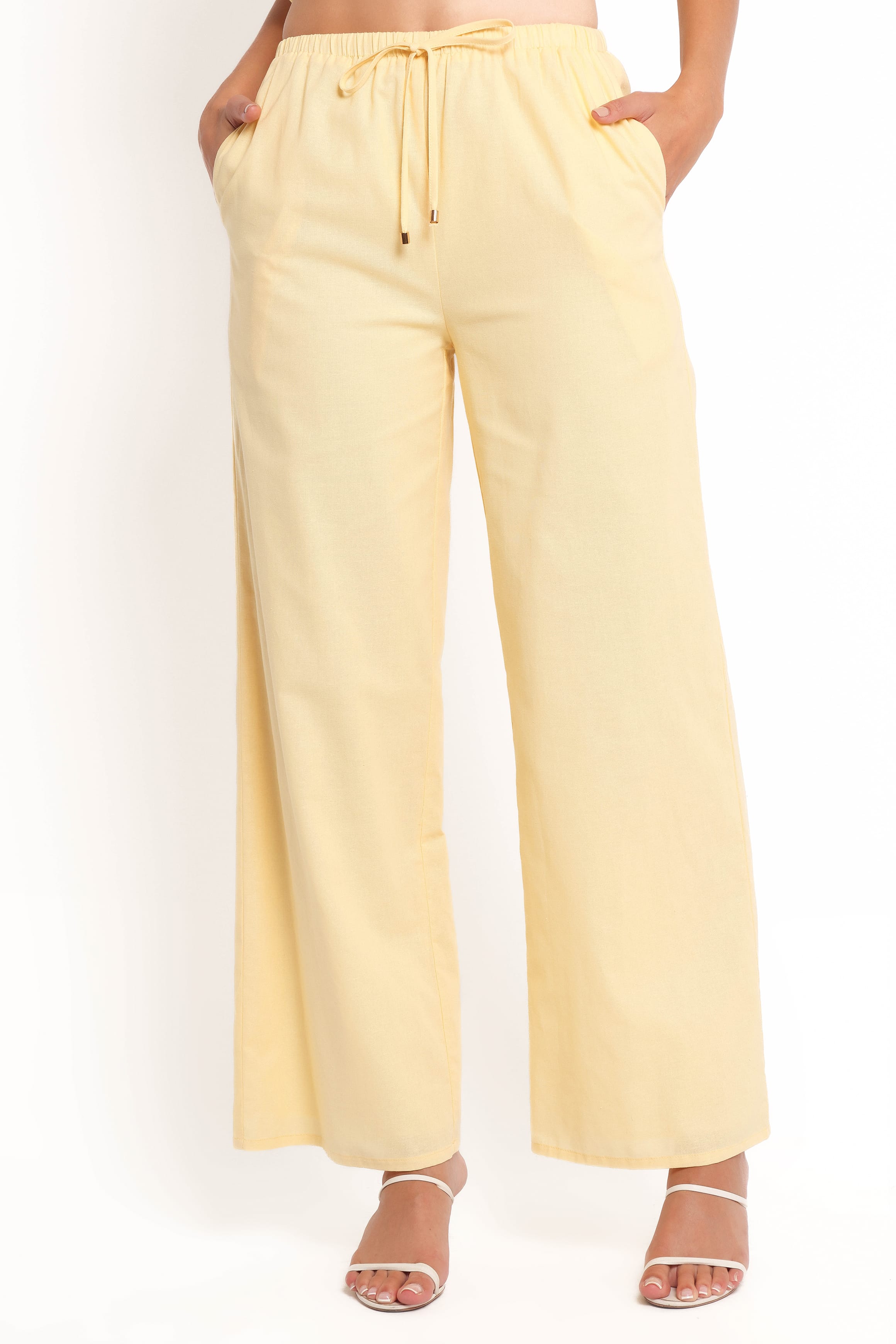 BOTTOMS Ember Cotton Pants - Butter Yellow