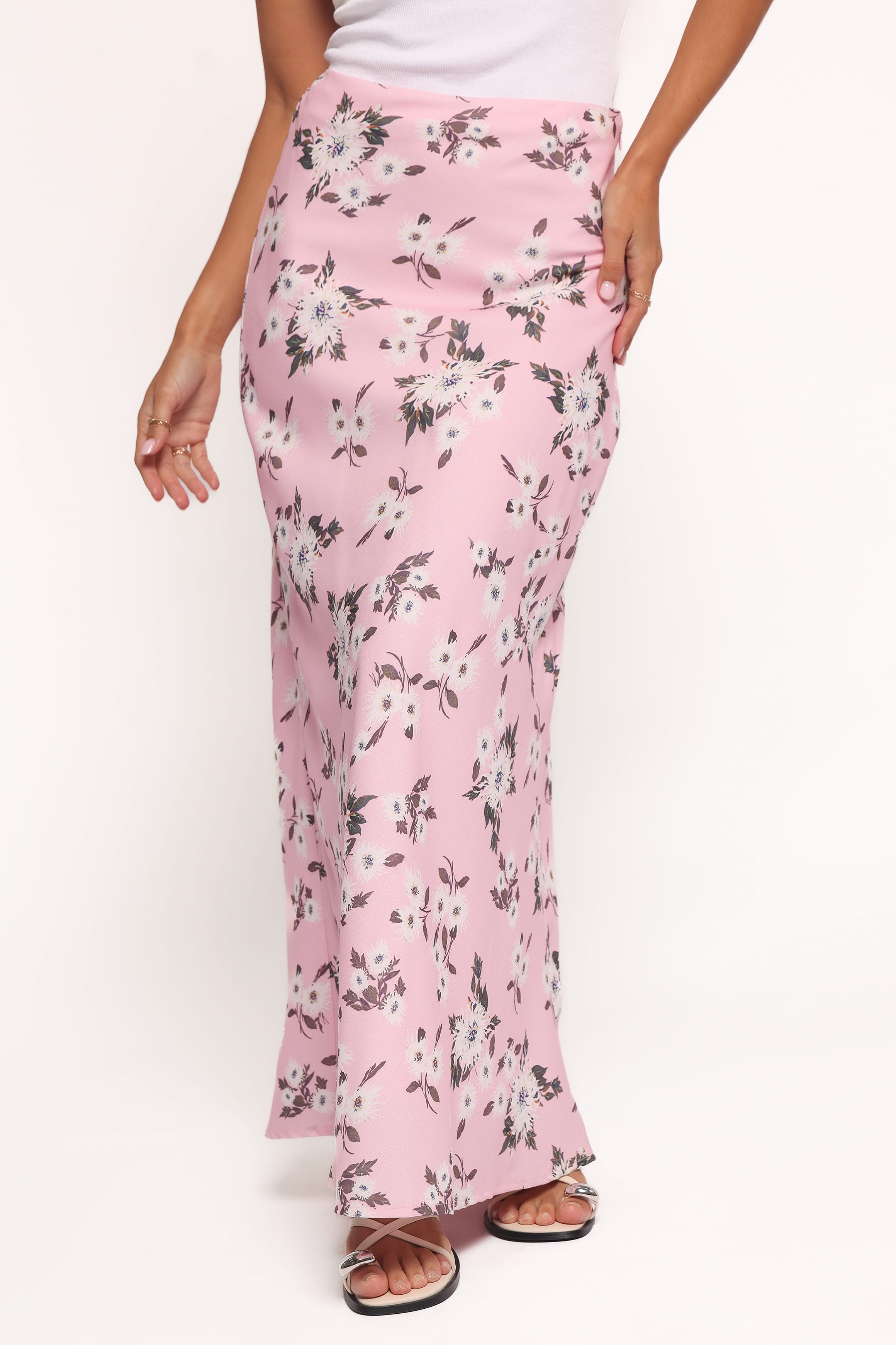 BOTTOMS Evie Maxi Skirt - Pink Floral