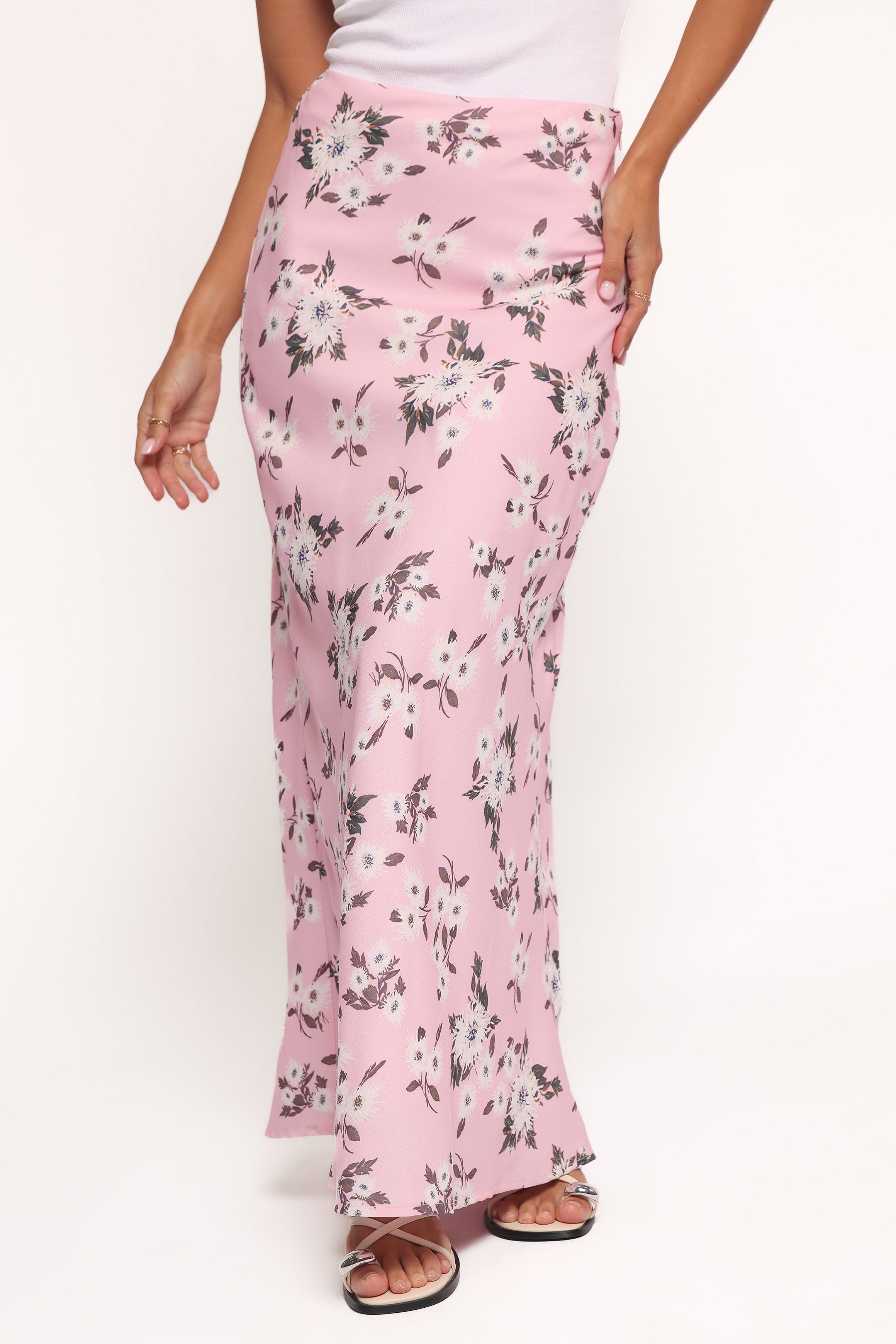 BOTTOMS Evie Maxi Skirt - Pink Floral