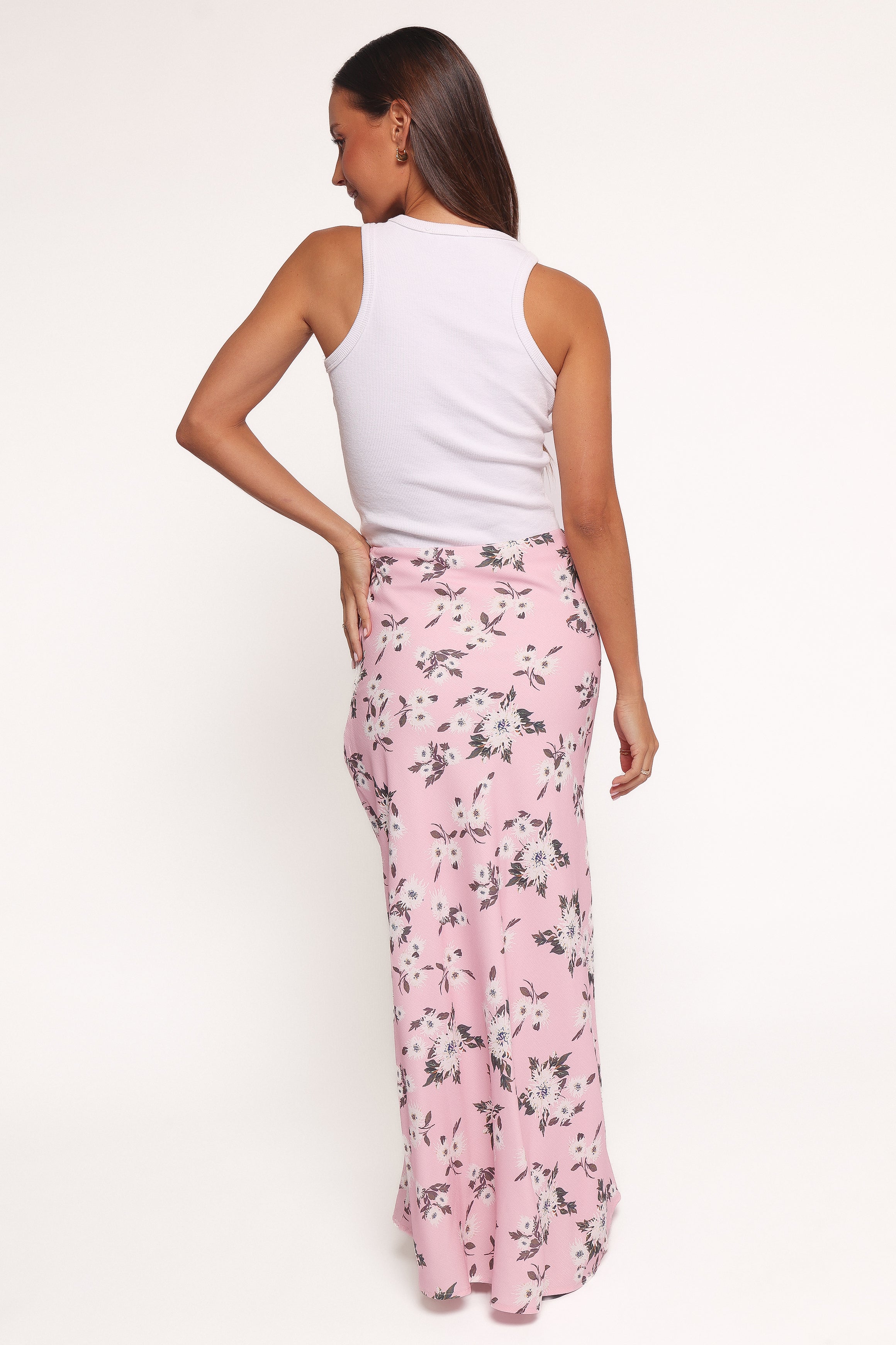 BOTTOMS Evie Maxi Skirt - Pink Floral