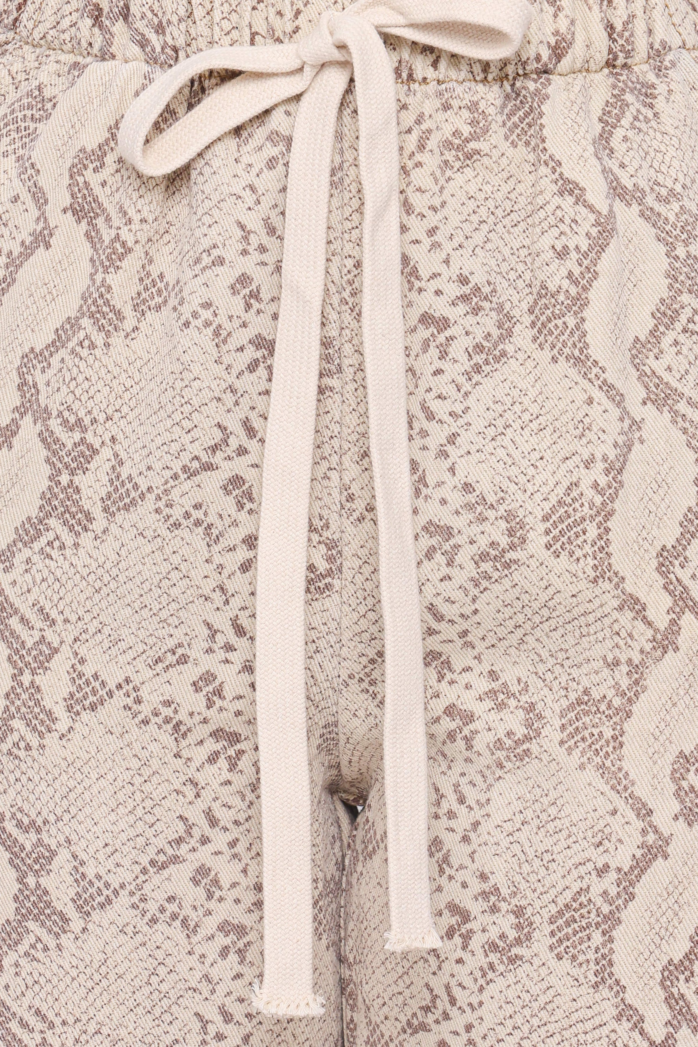 BOTTOMS Fletcher Denim Racer Pants - Snake Print