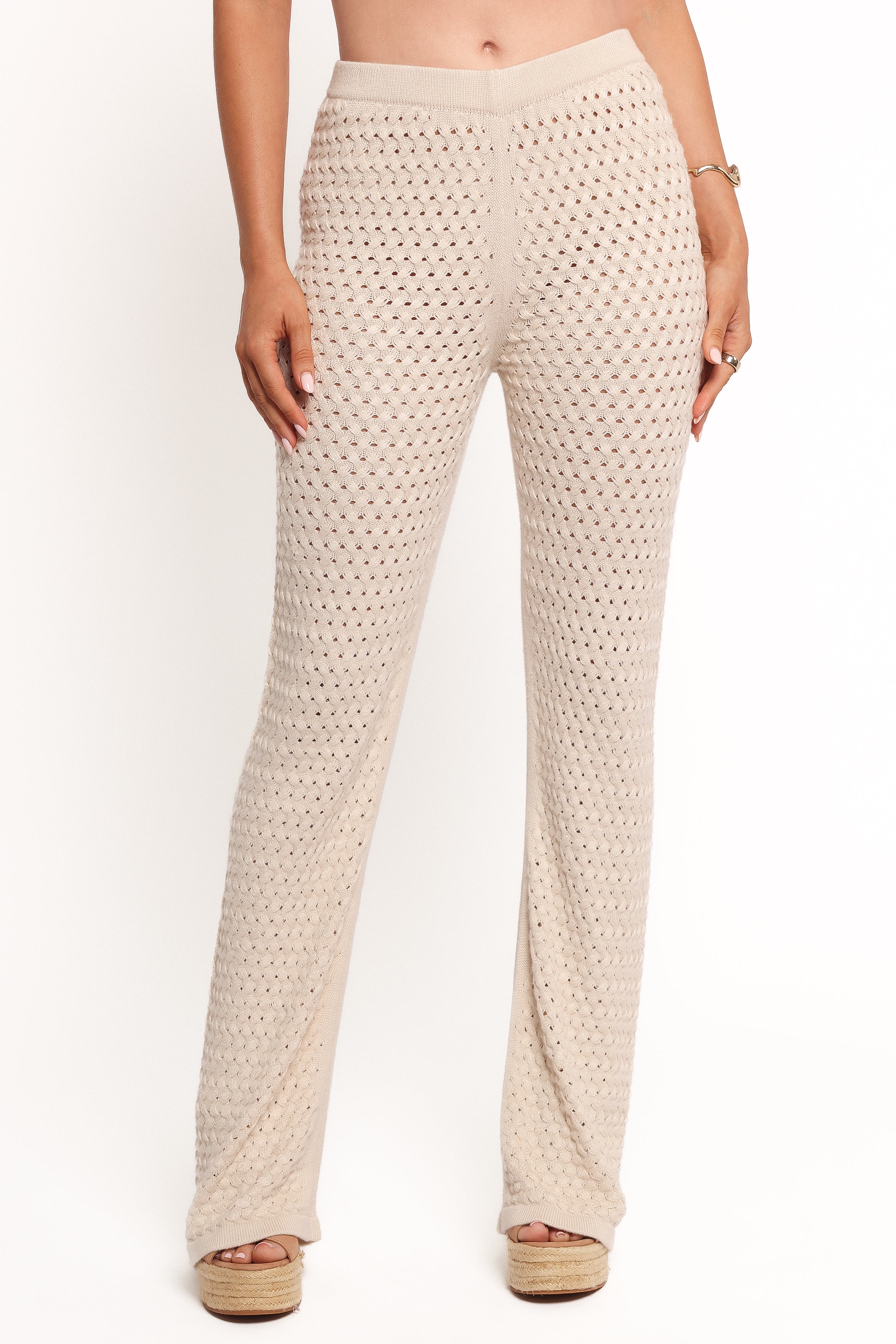 BOTTOMS Fonte Knit Pants - Cream
