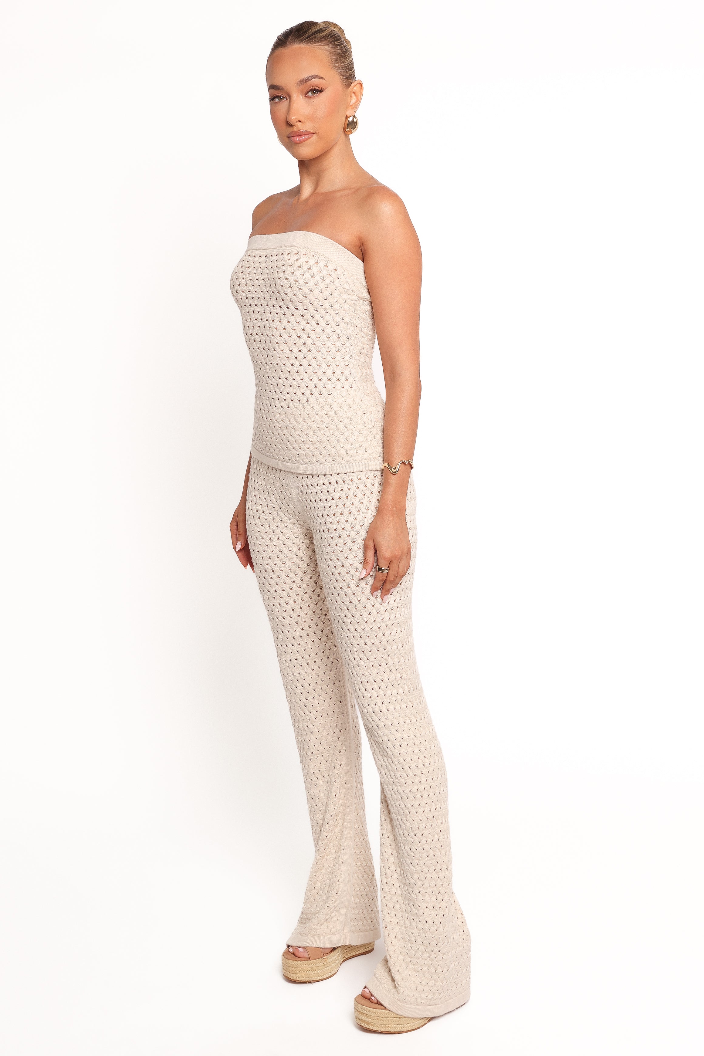 BOTTOMS Fonte Knit Pants - Cream