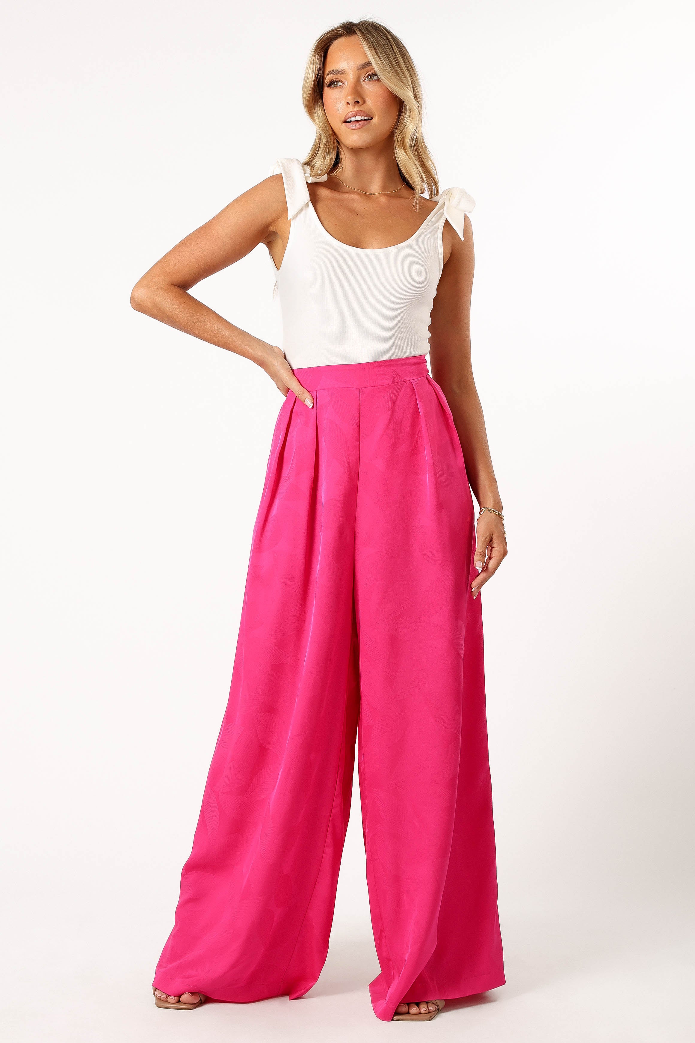 BOTTOMS @Gianna Pants - Fuchsia