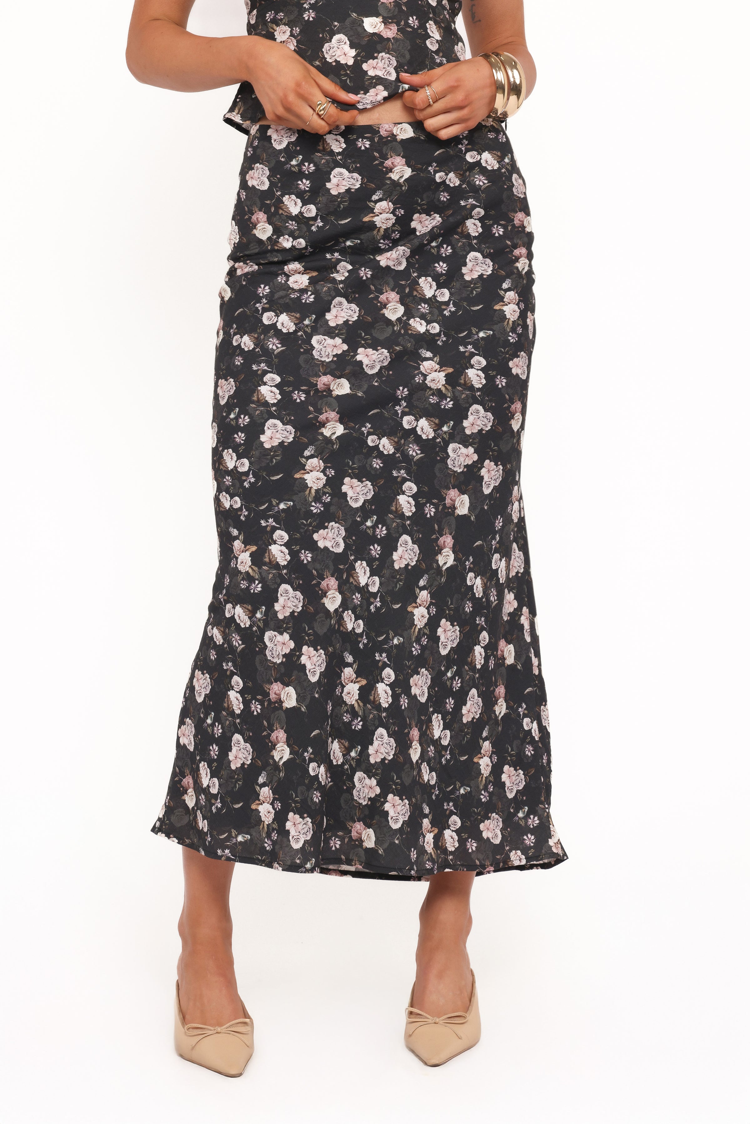 BOTTOMS Giarda Maxi Skirt - Dark Floral
