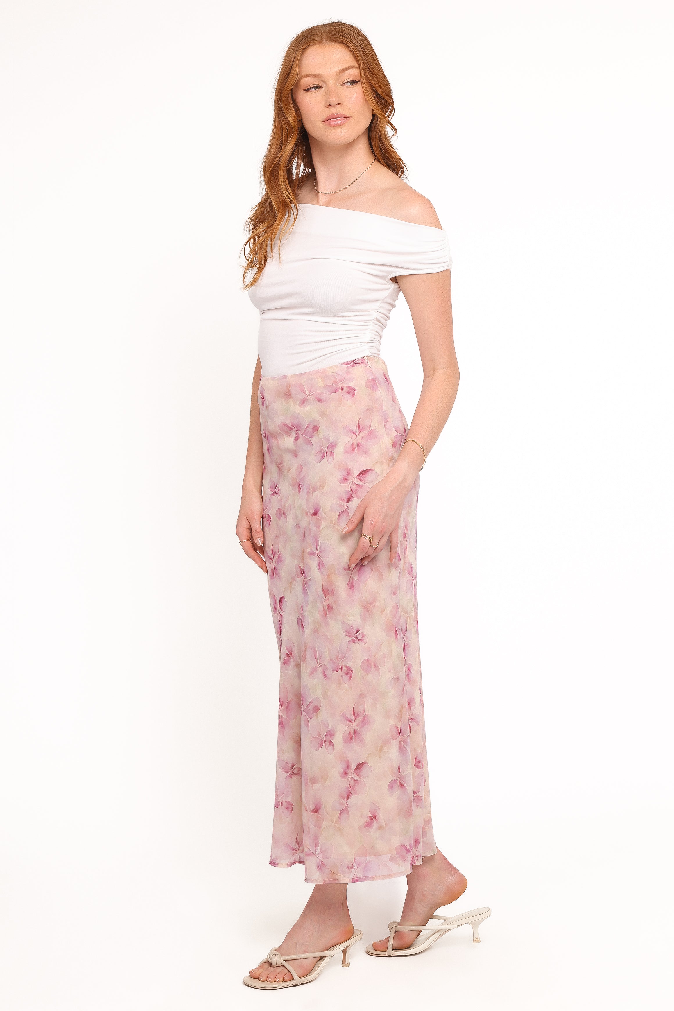 BOTTOMS Giarda Maxi Skirt - Pink Floral