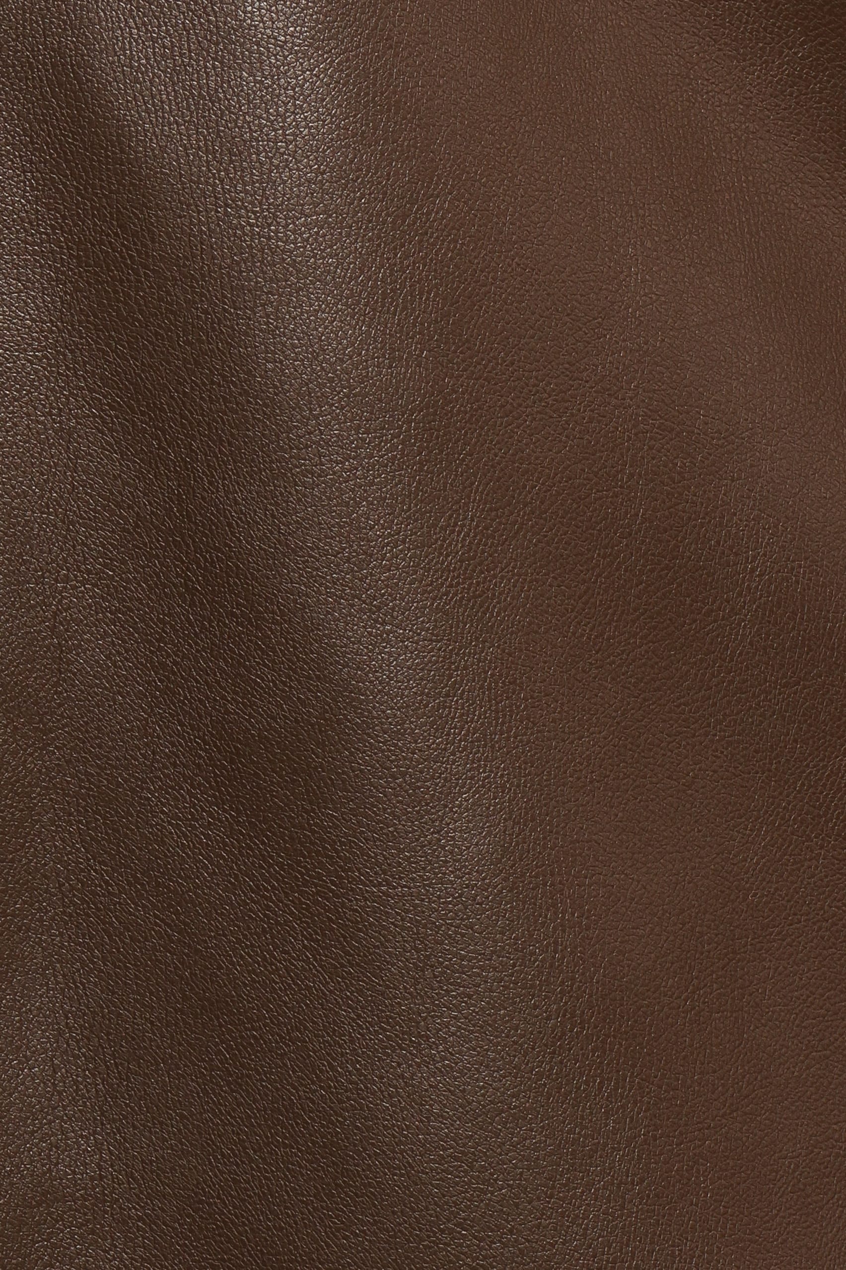 BOTTOMS Haelee Faux Leather Skirt - Brown