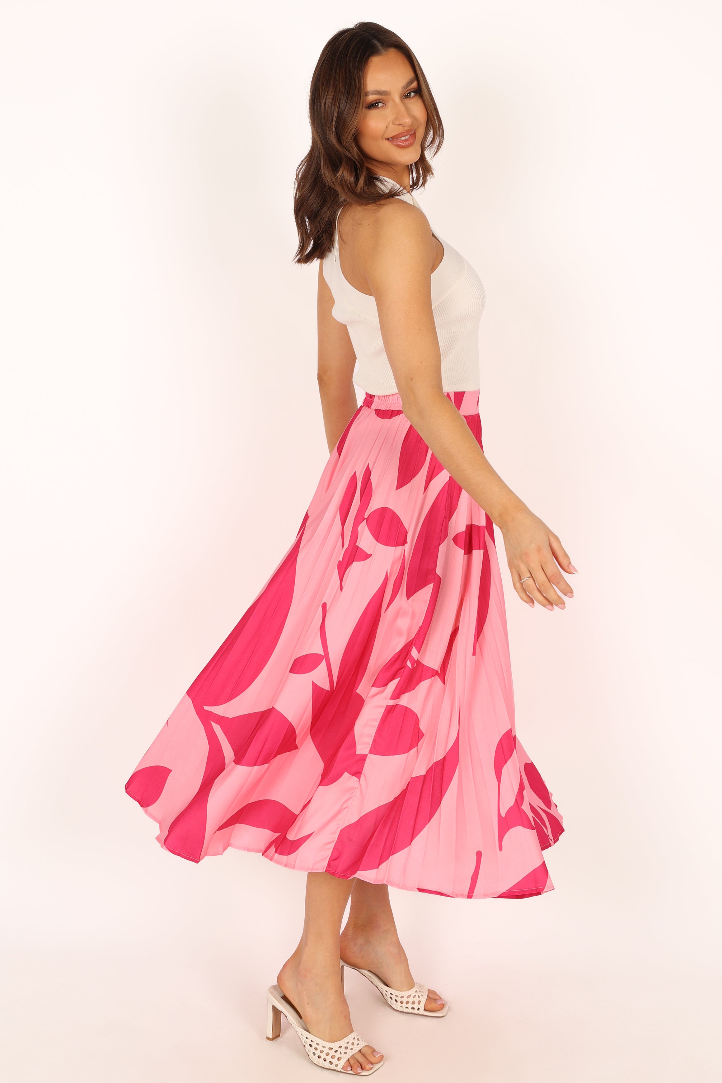 BOTTOMS @Harry Midi Skirt - Pink