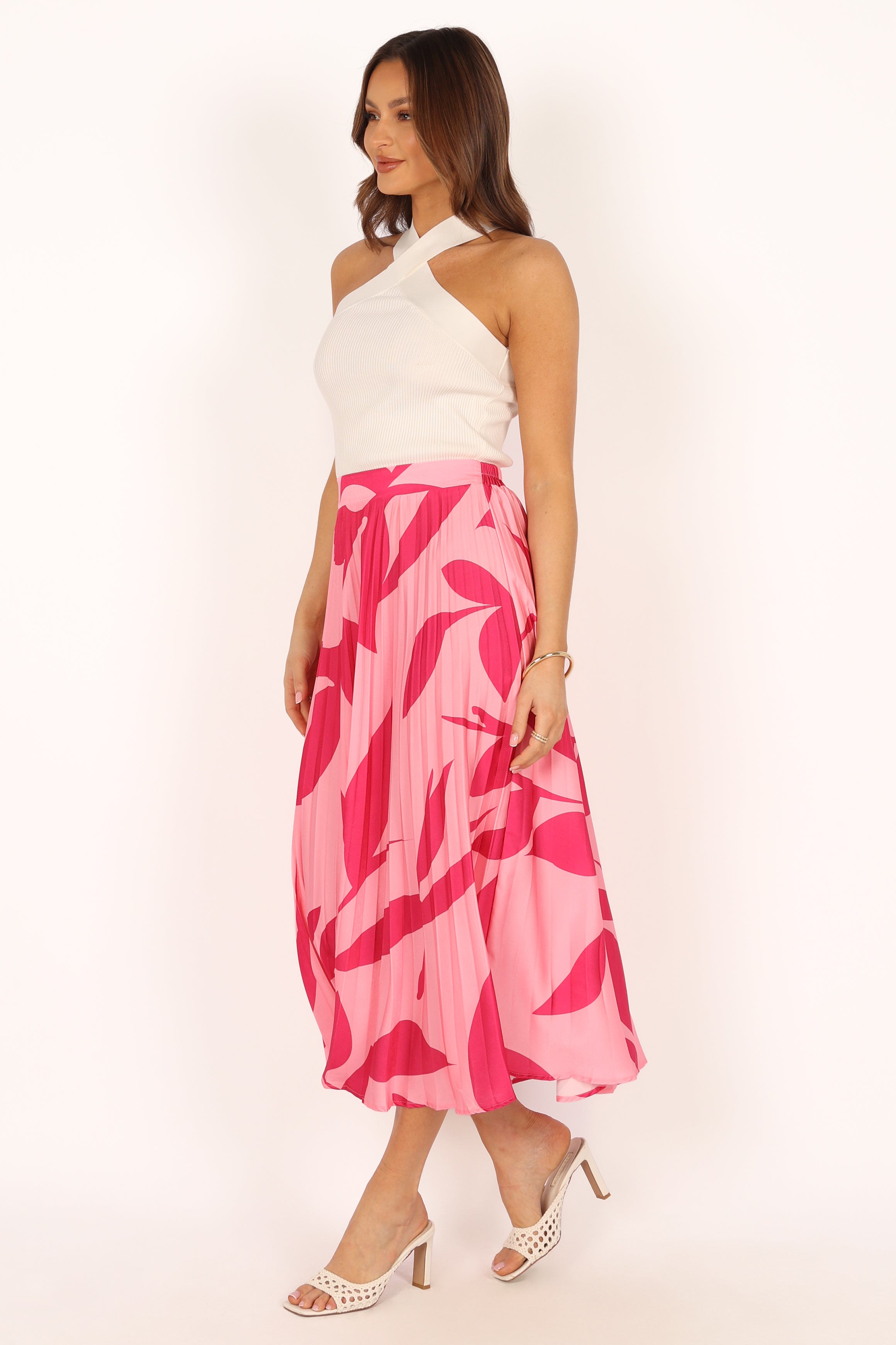 BOTTOMS @Harry Midi Skirt - Pink