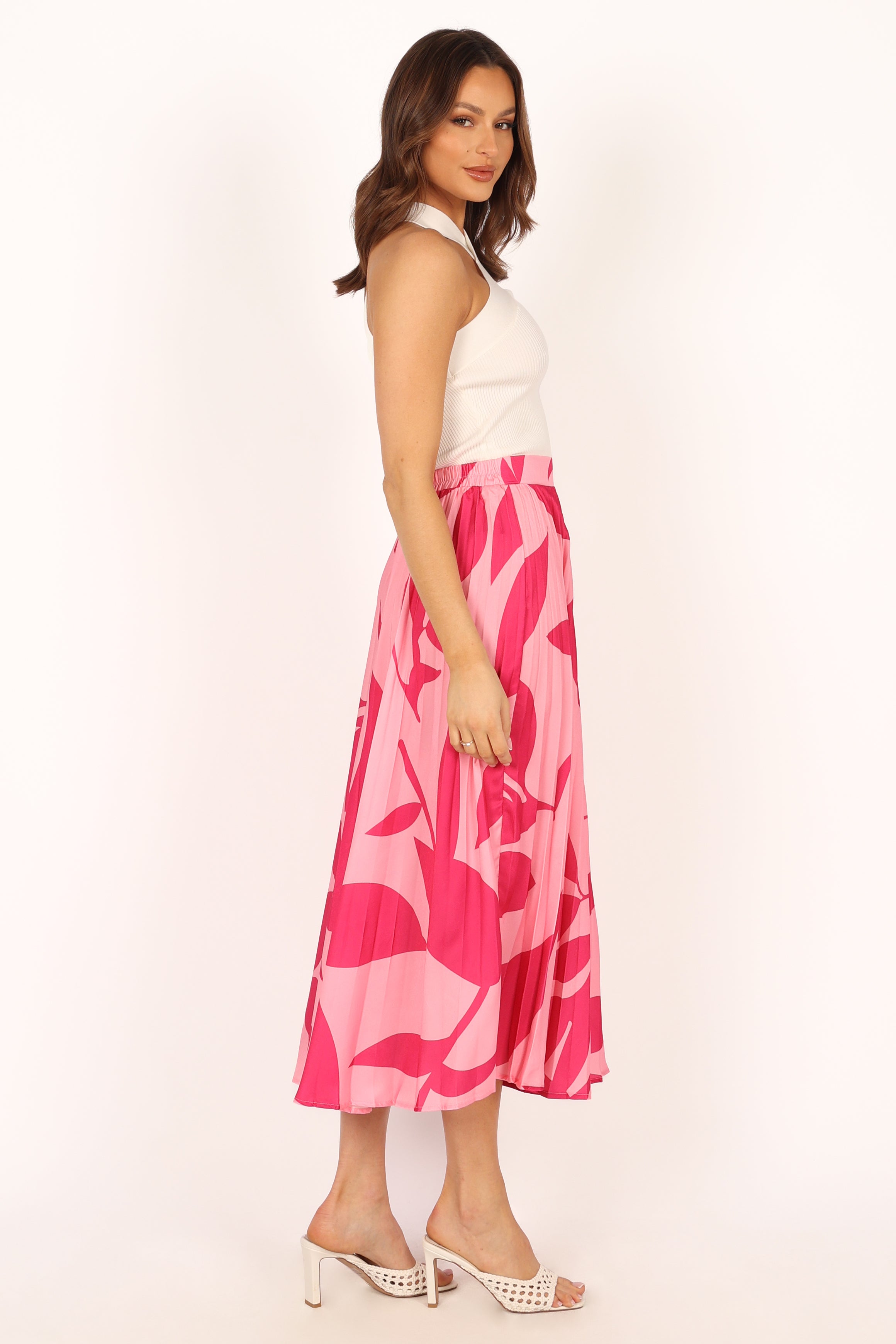 BOTTOMS @Harry Midi Skirt - Pink