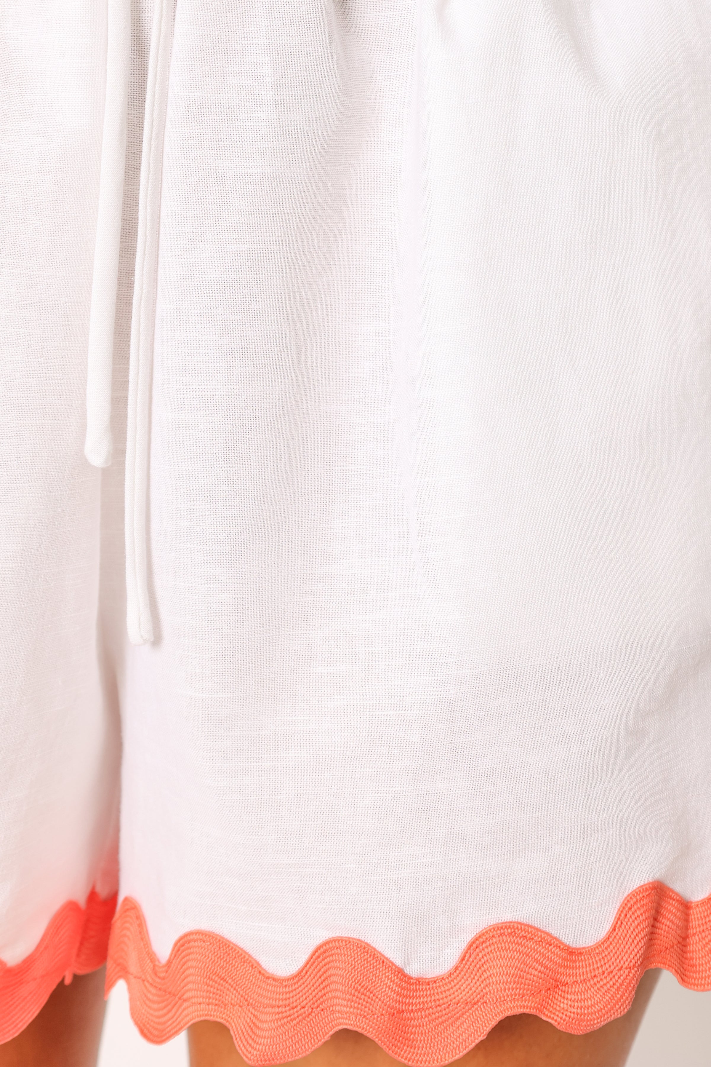 BOTTOMS Harry Shorts - White/Melon