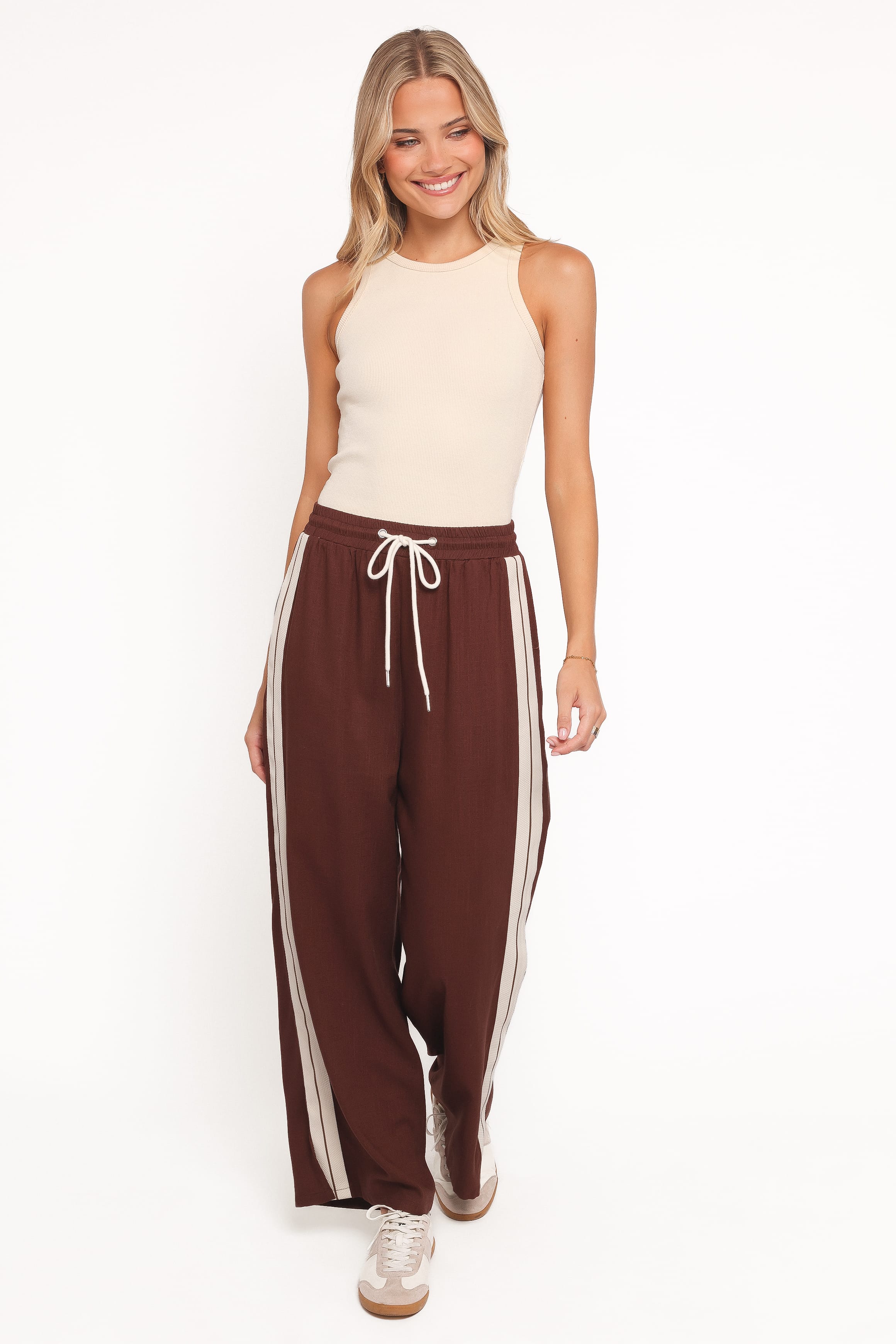 BOTTOMS Hvar Track Pant - Brown