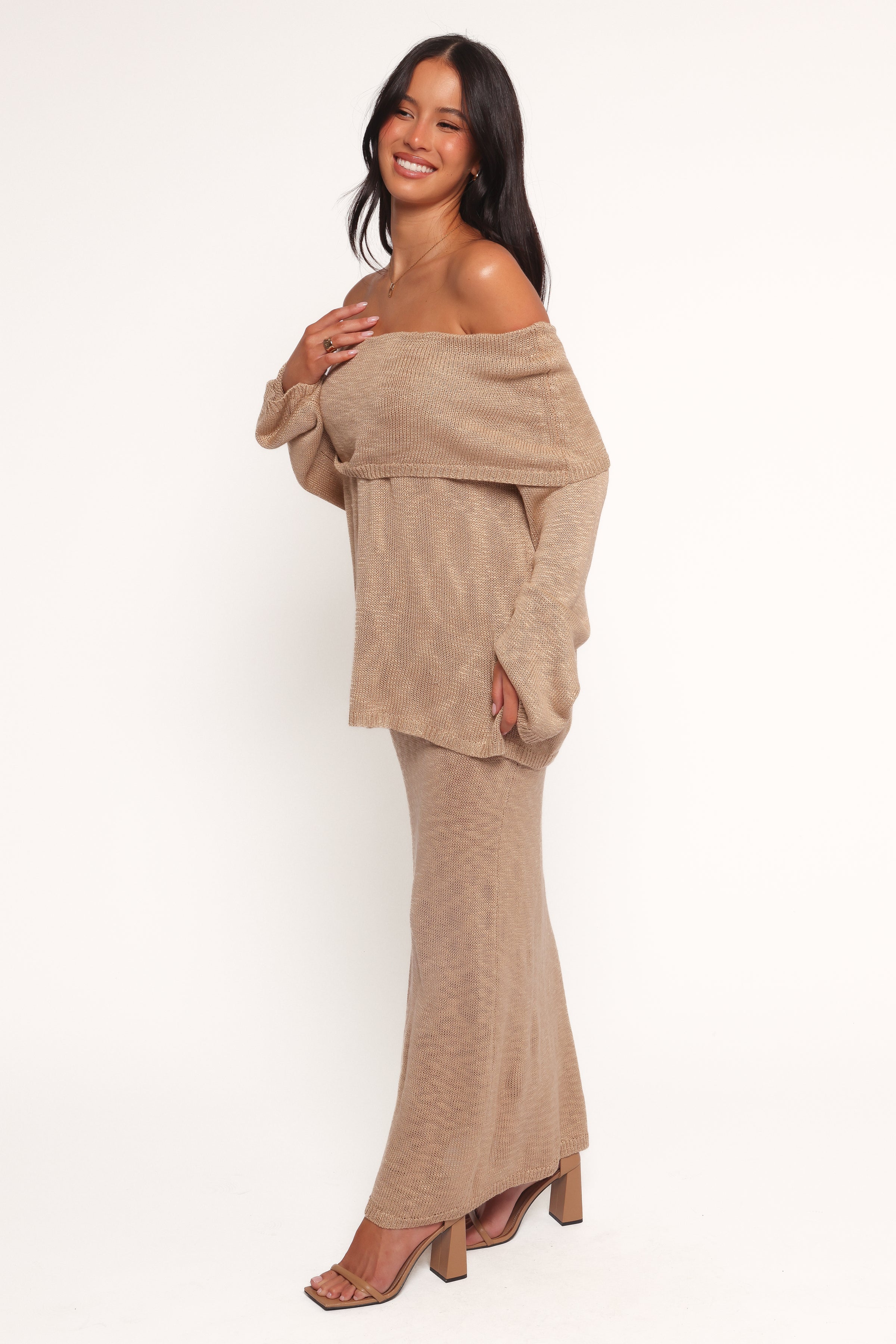 BOTTOMS Indya Knit Skirt - Mocha