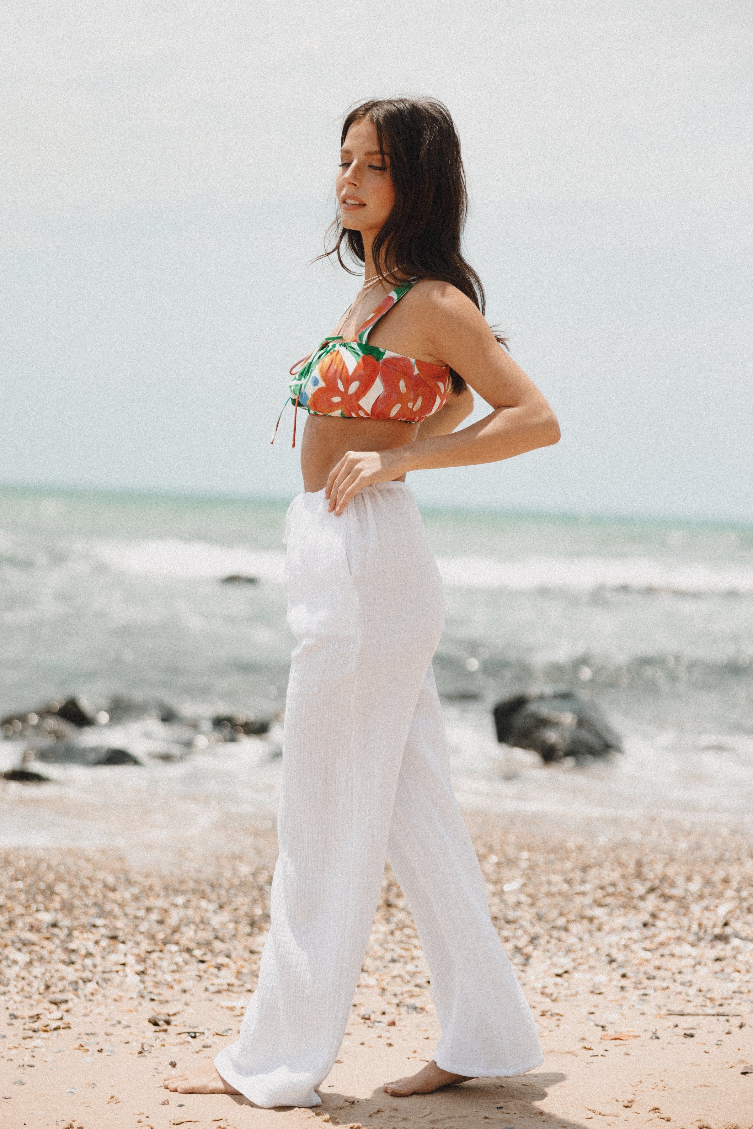 BOTTOMS Irene Pant - White