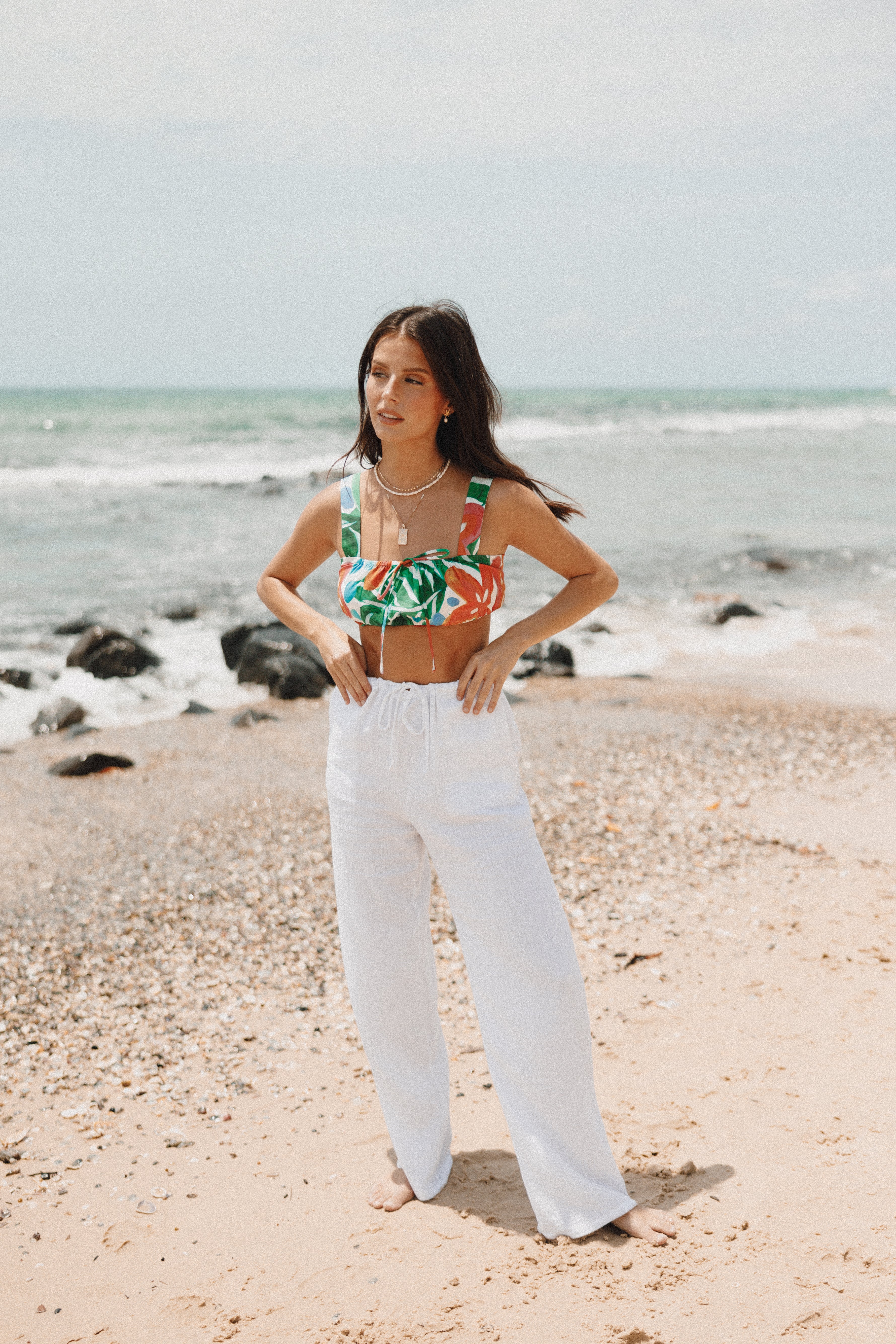 BOTTOMS Irene Pant - White