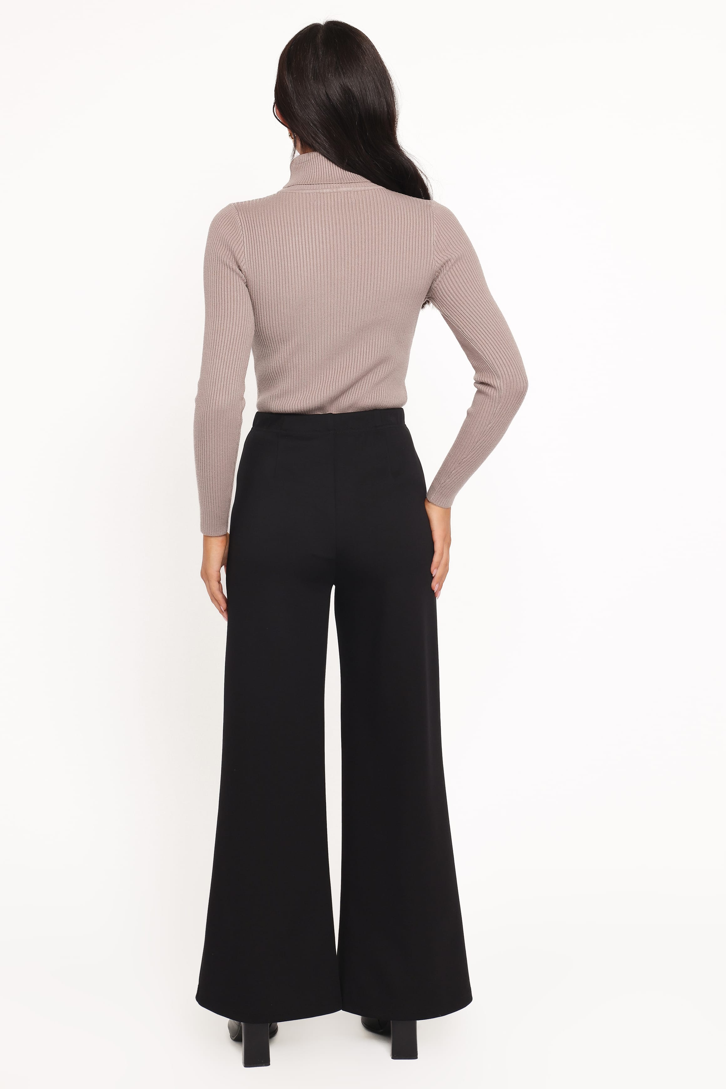 BOTTOMS Jade Wide Leg Pant - Black