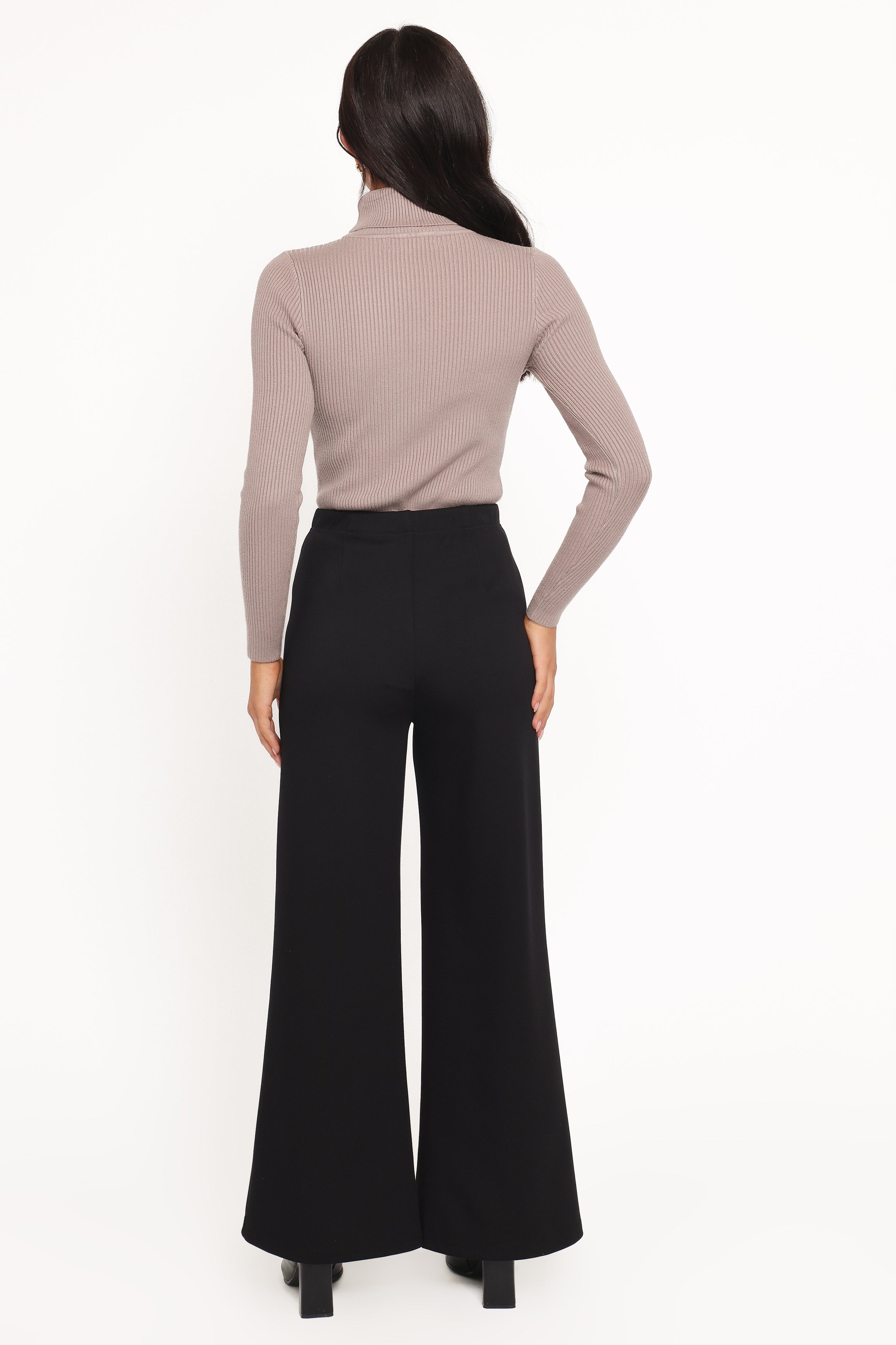 BOTTOMS Jade Wide Leg Pant - Black
