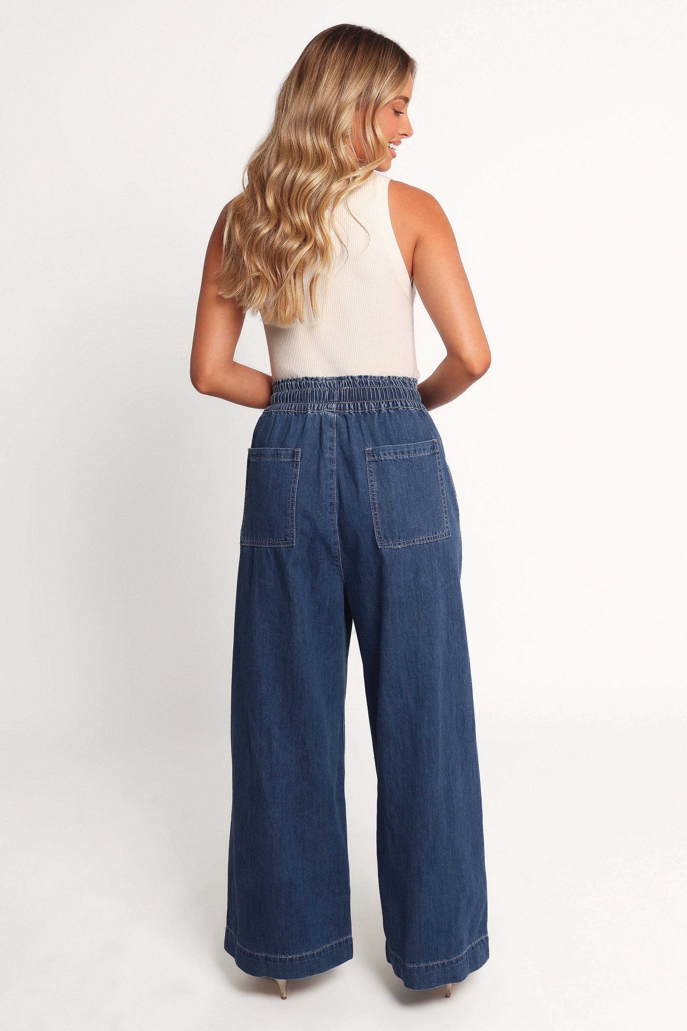 BOTTOMS Jenni Wide Leg Pant - Denim