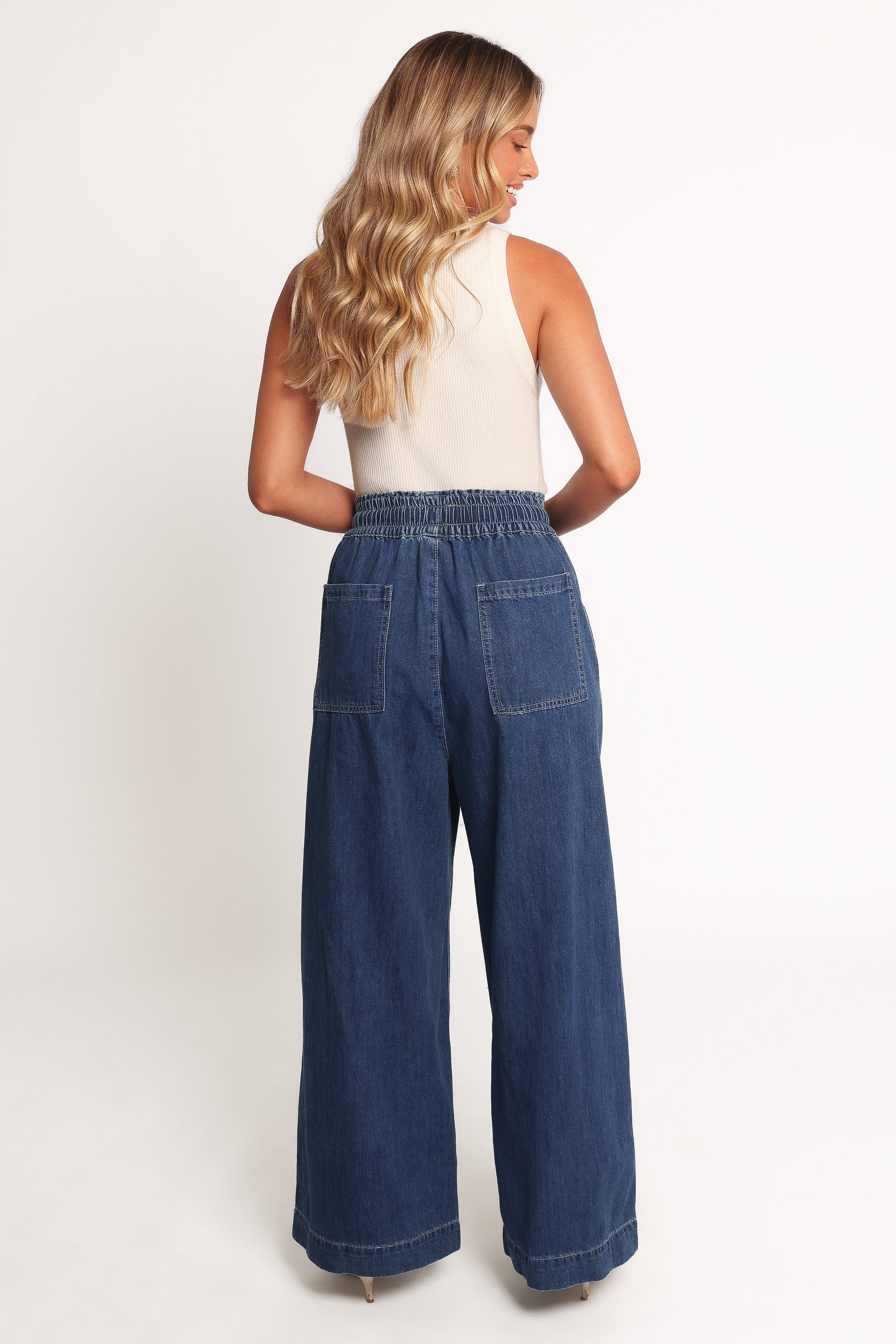BOTTOMS Jenni Wide Leg Pant - Denim
