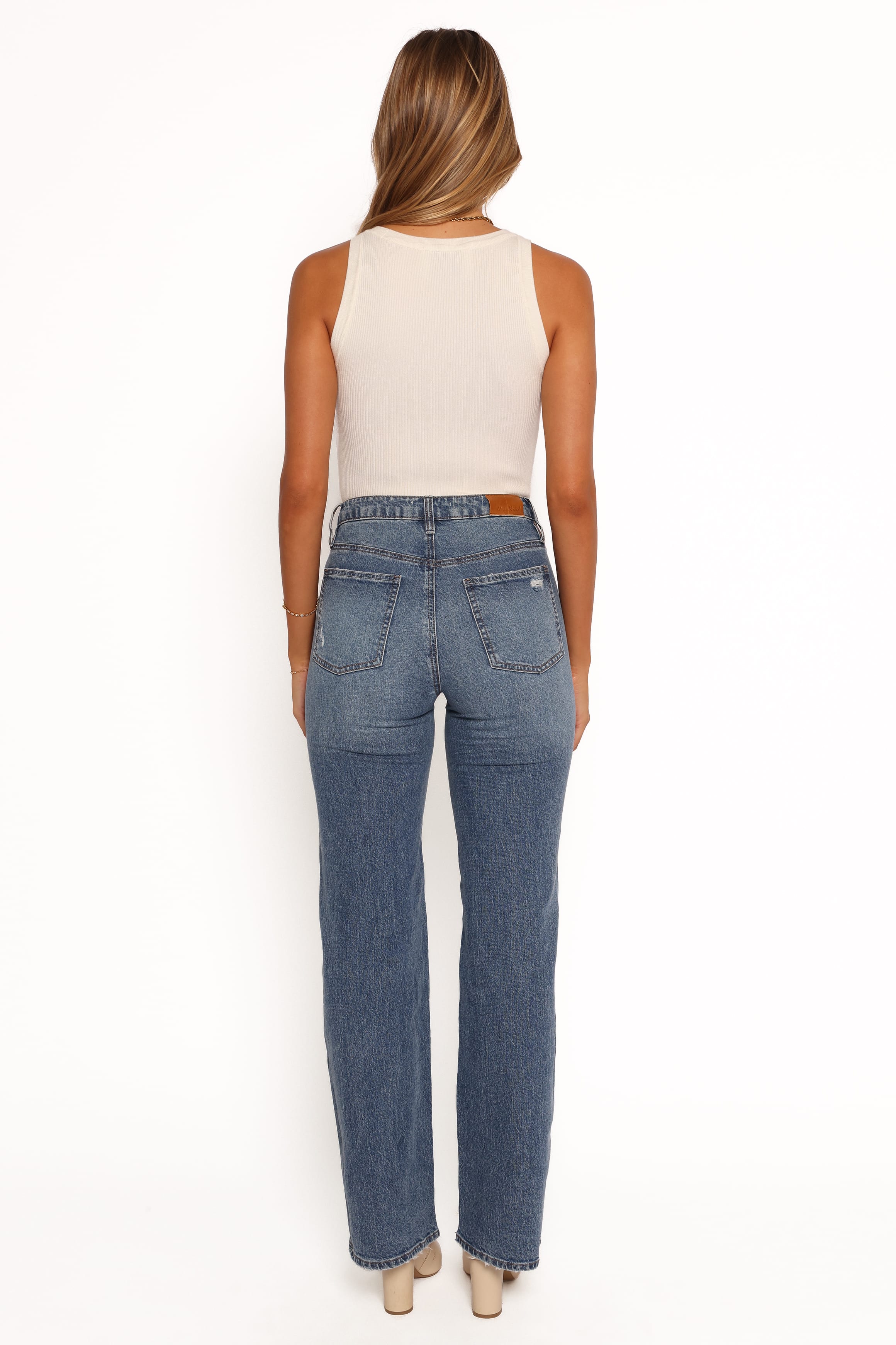 BOTTOMS Jolene Wide Leg Jeans - Reflecting