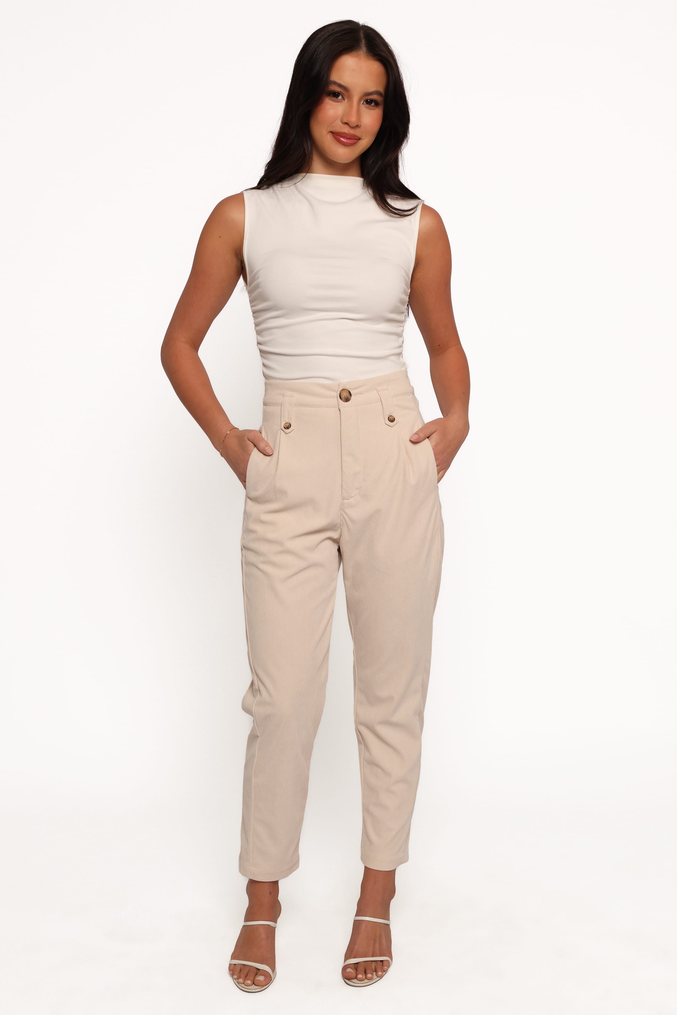 BOTTOMS Jones Cord Pant - Cream