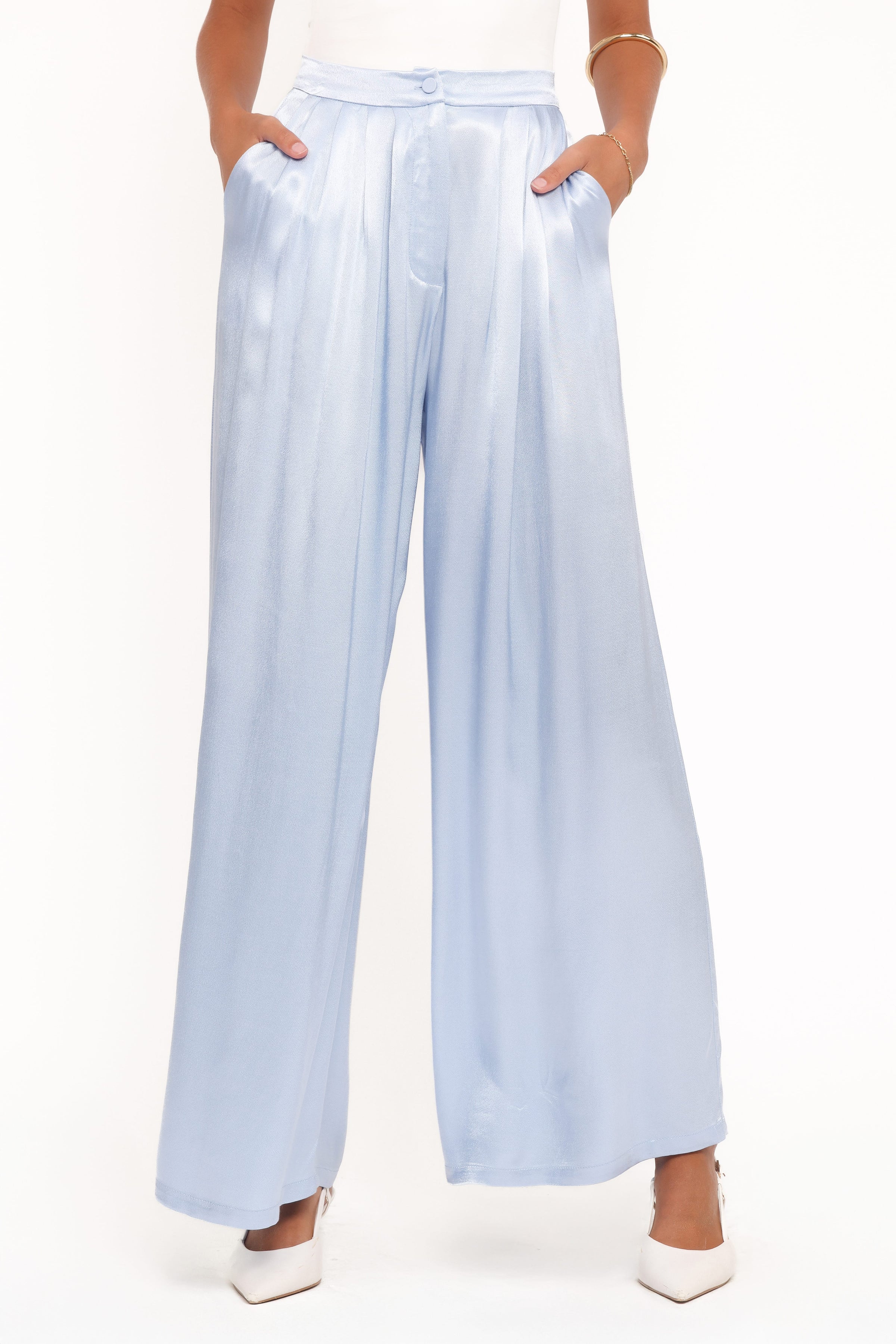 BOTTOMS Joyce Wide Leg Pant - Blue