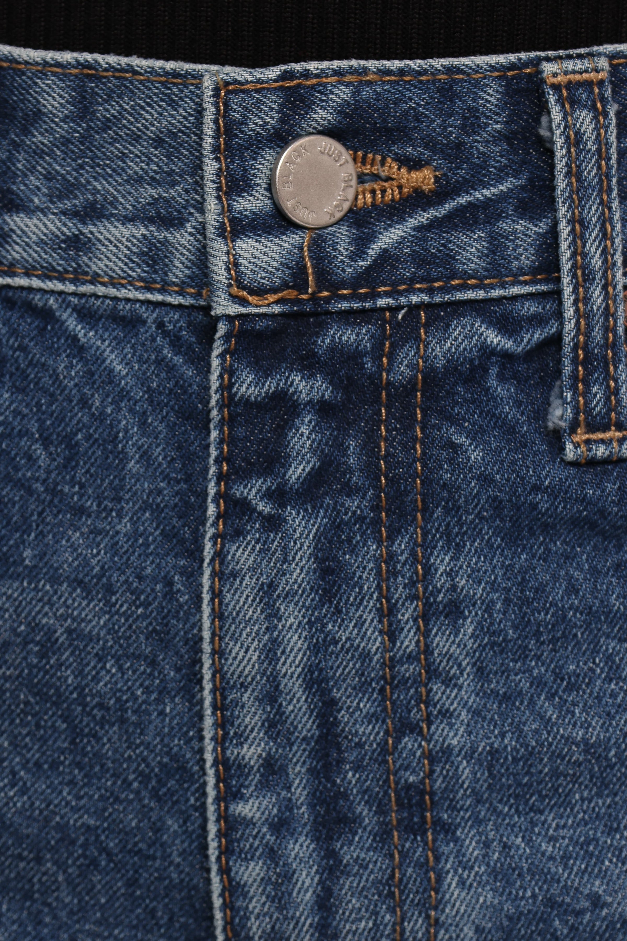 BOTTOMS Just Black Relaxed 90S Straight Jean - Dark Denim