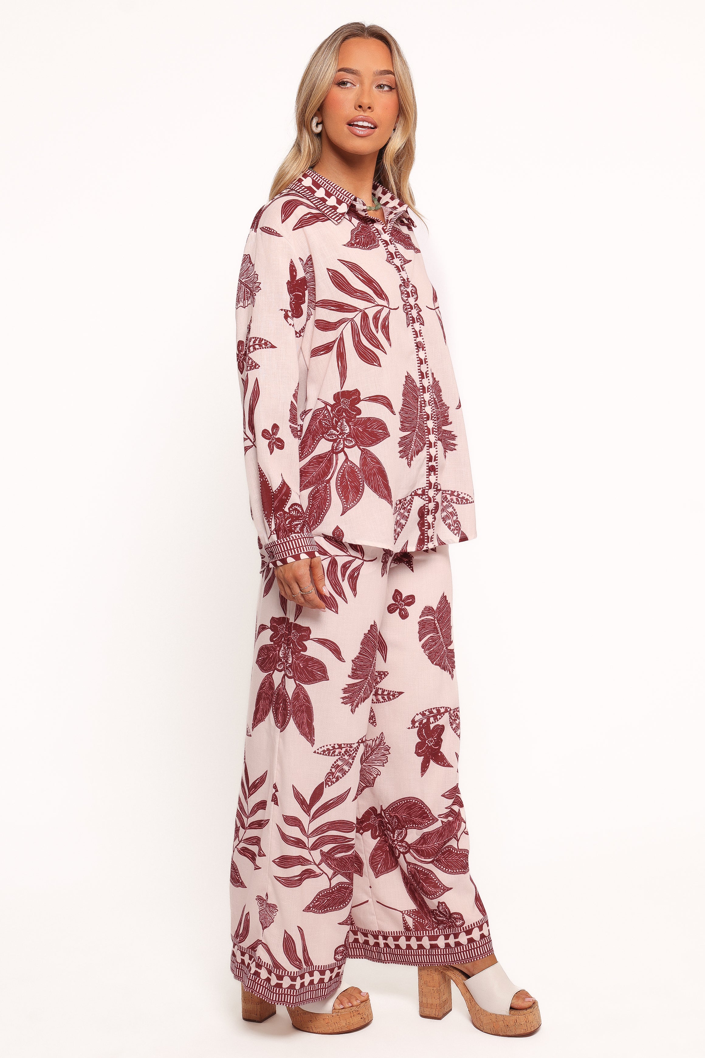 BOTTOMS Karva Pant - Leaf Print