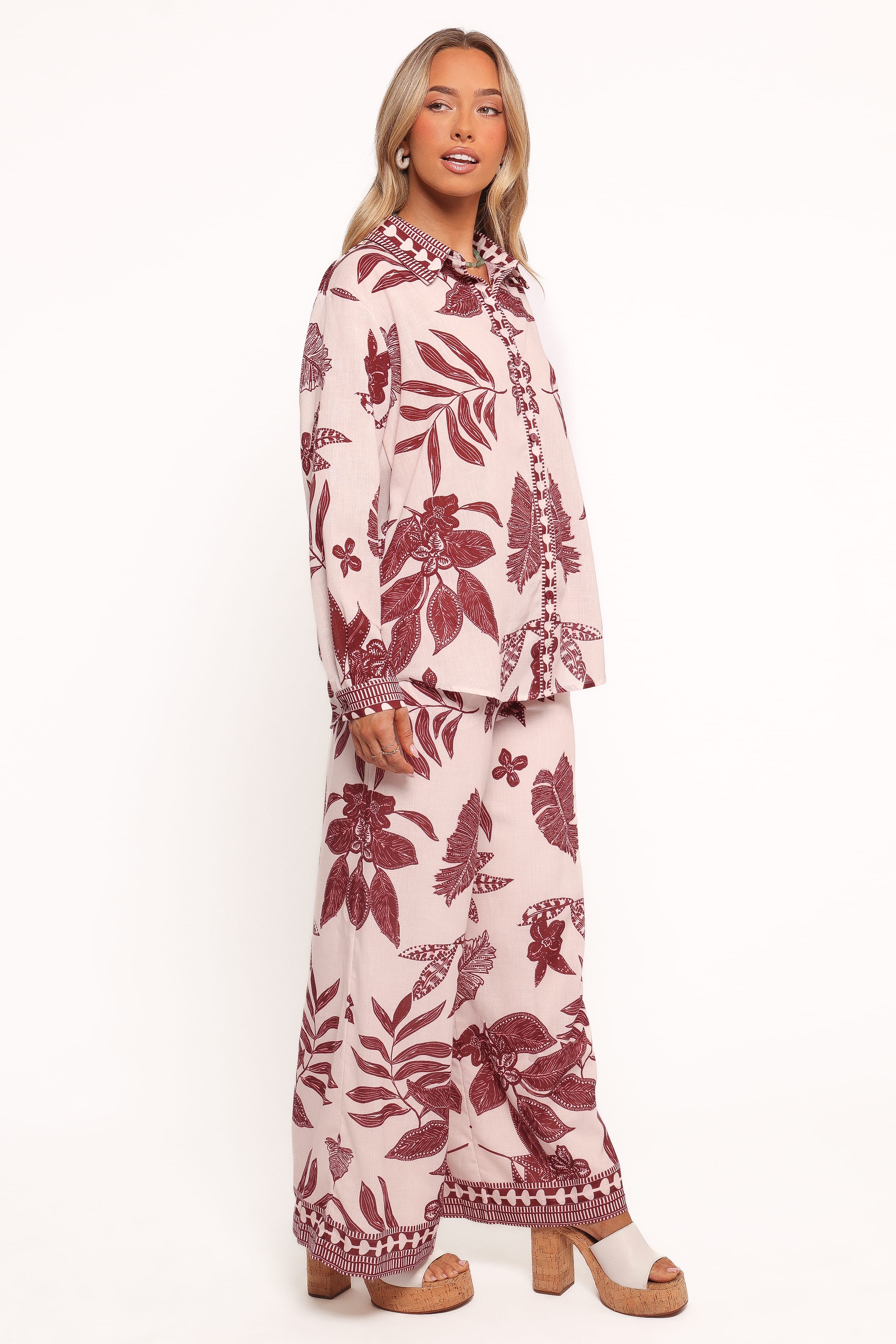 BOTTOMS Karva Pant - Leaf Print