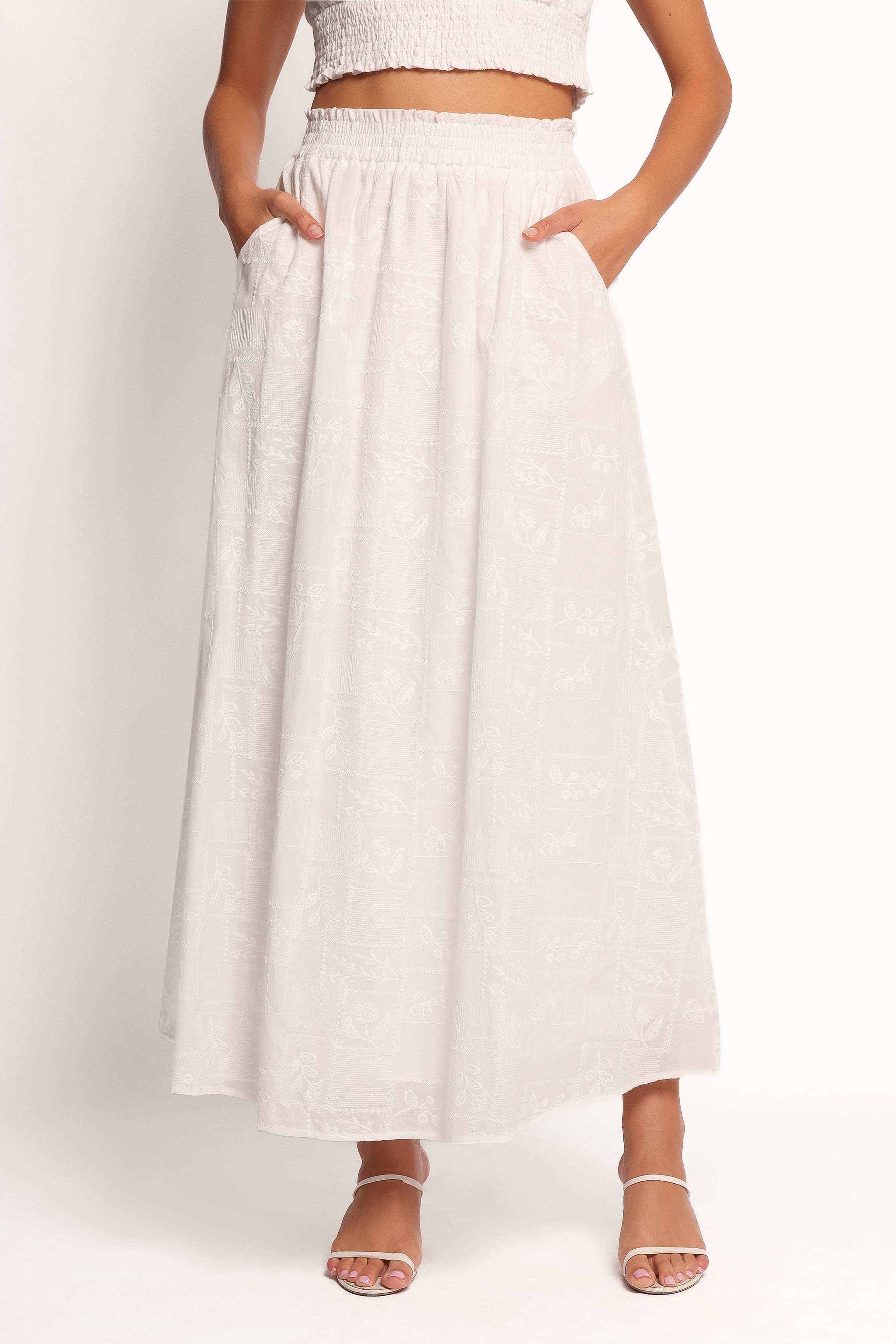 BOTTOMS Kimora Maxi Skirt - White