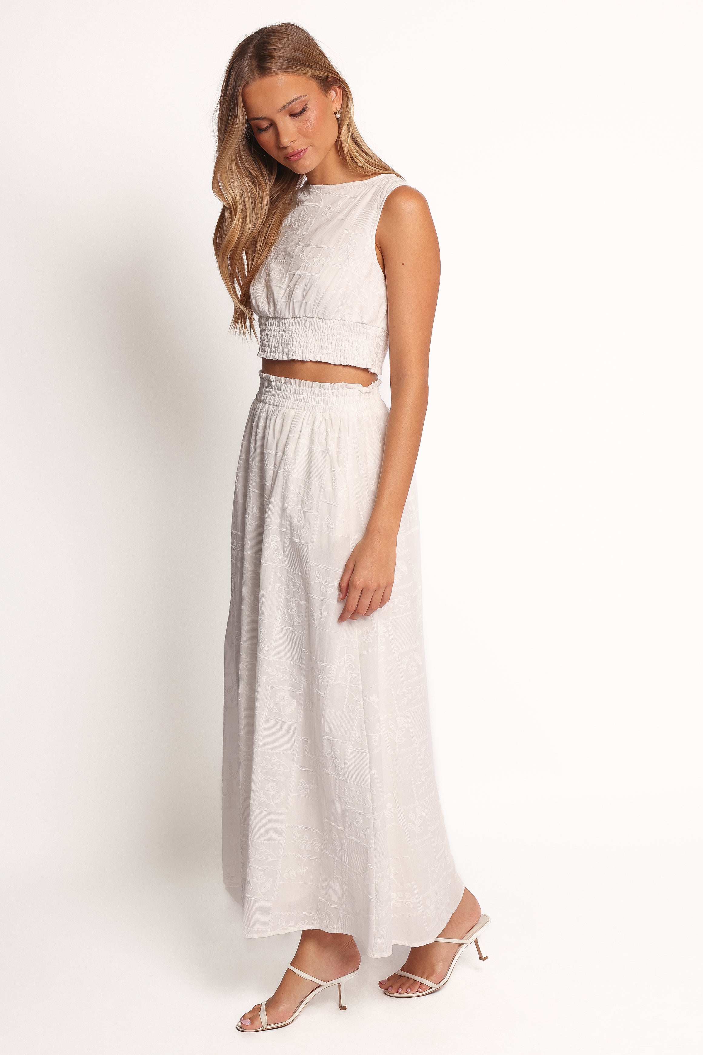 BOTTOMS Kimora Maxi Skirt - White