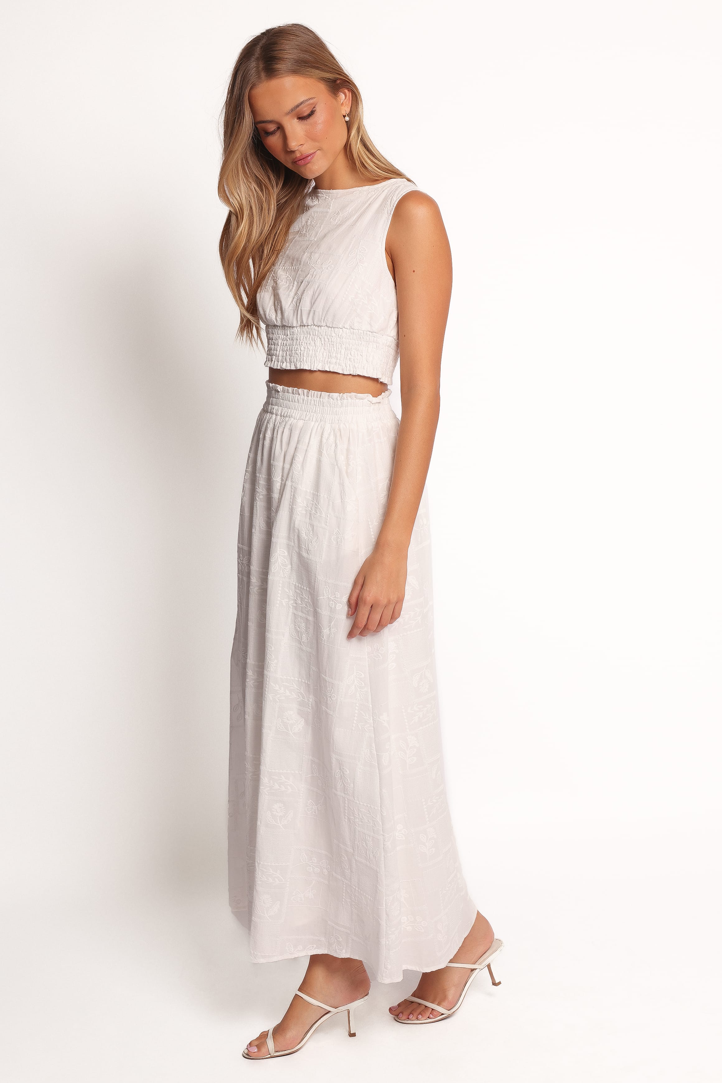 BOTTOMS Kimora Maxi Skirt - White