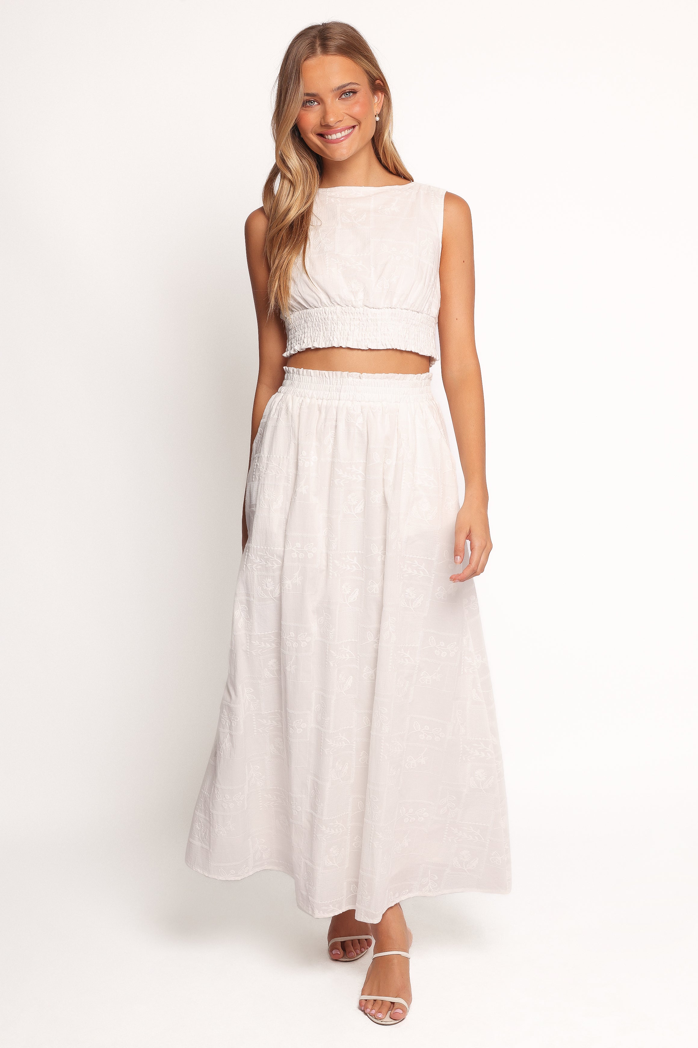 BOTTOMS Kimora Maxi Skirt - White