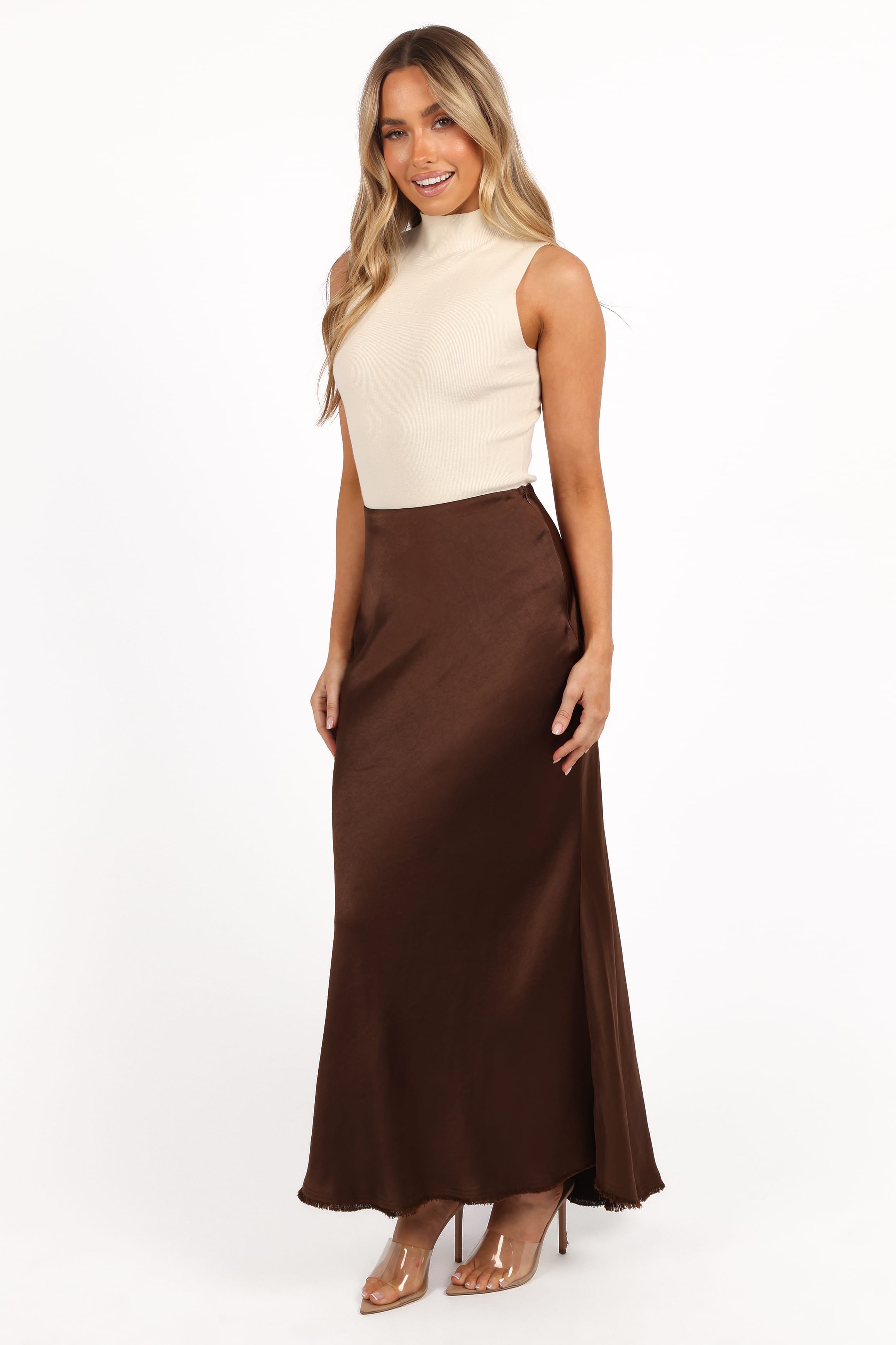 BOTTOMS Kora Midi Skirt - Brown