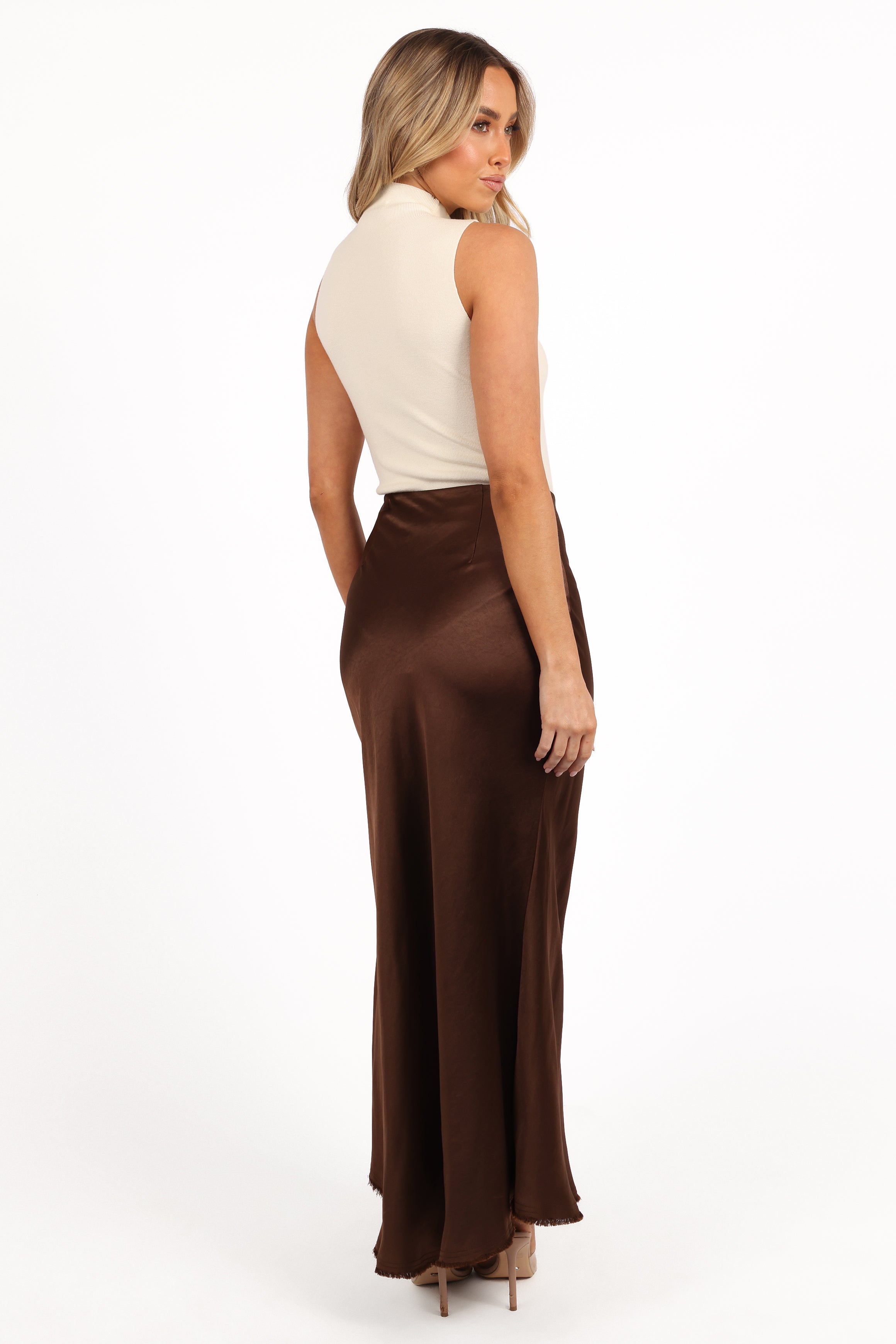 BOTTOMS Kora Midi Skirt - Brown
