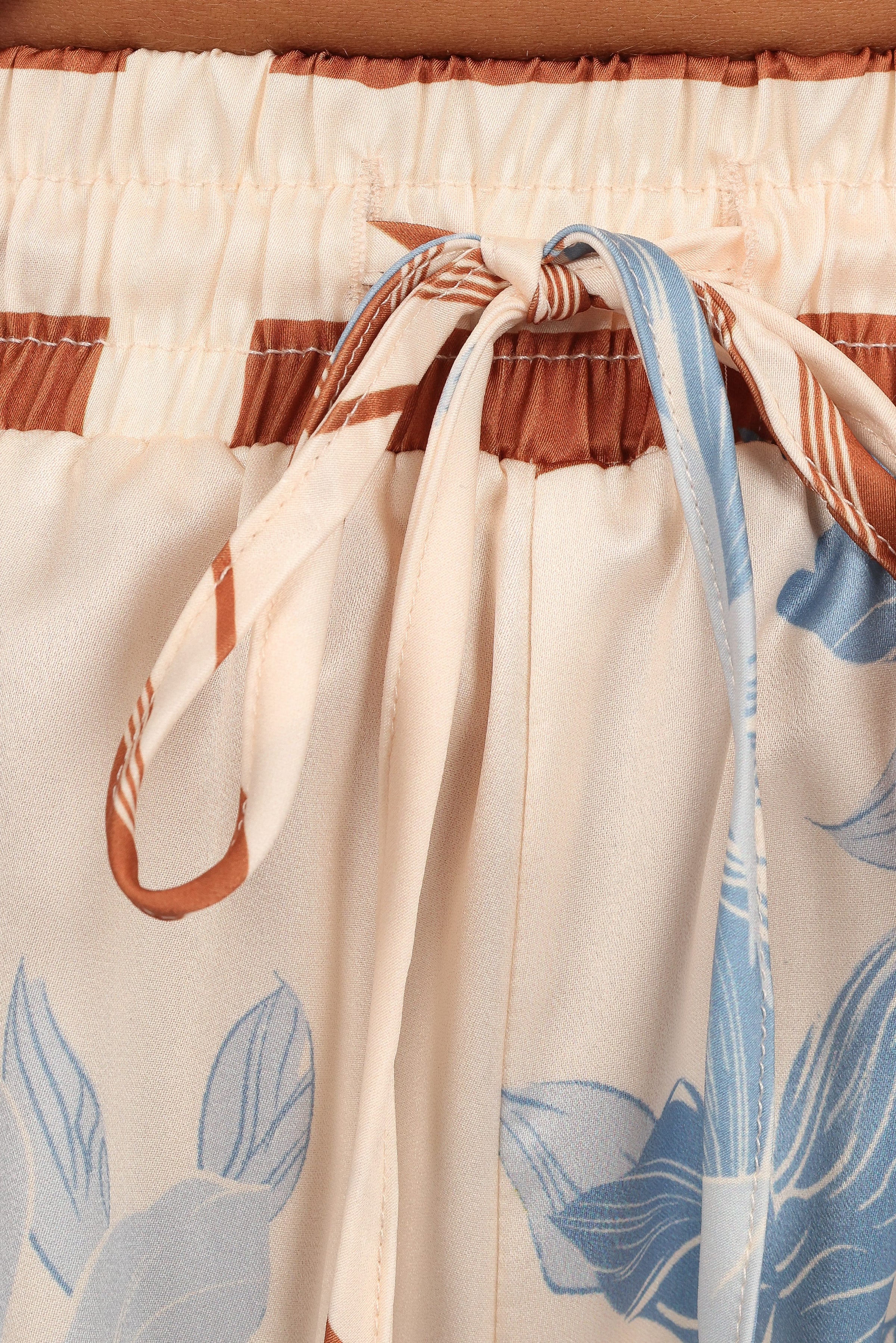 BOTTOMS Lara Shorts - Pale Blue Print