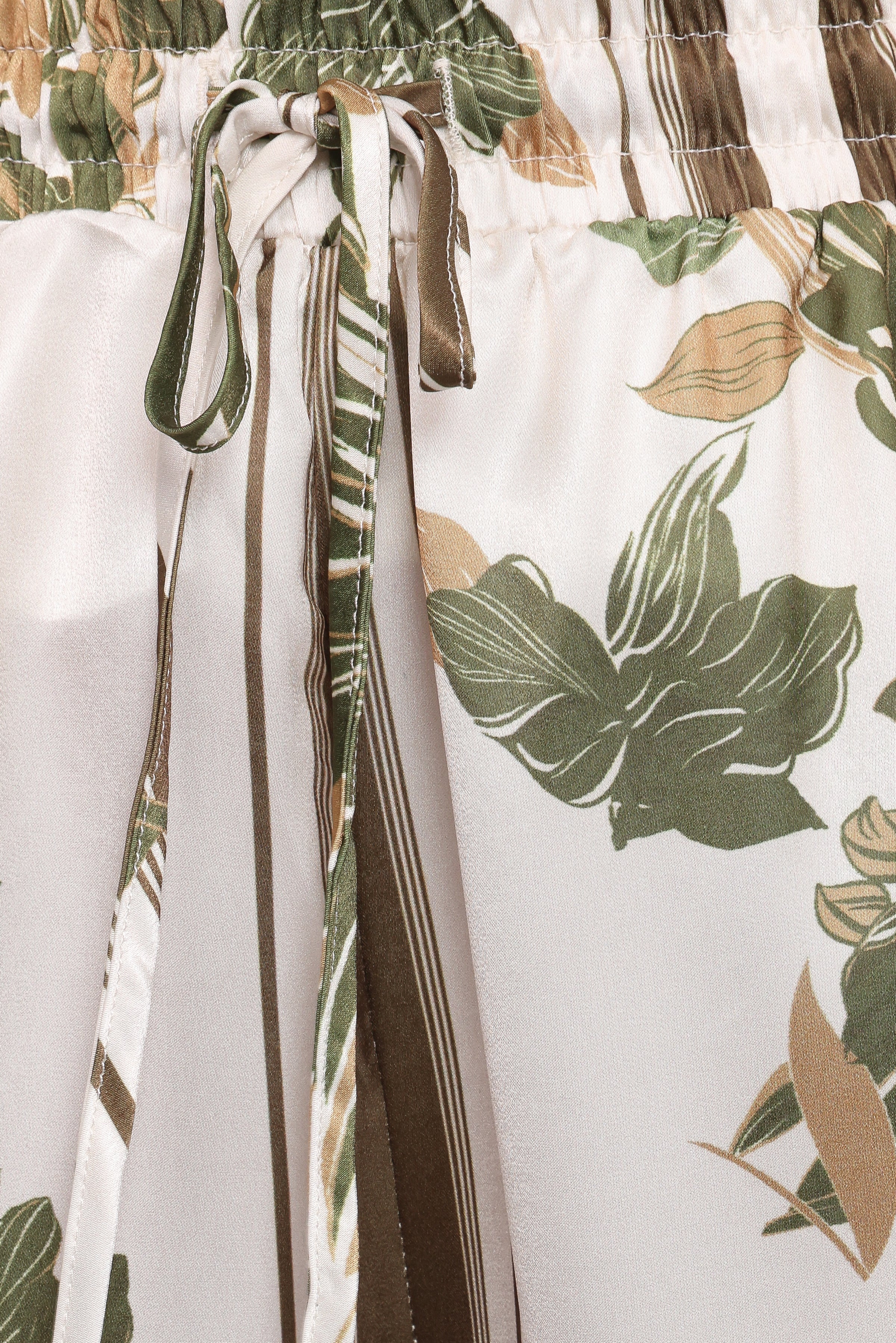 BOTTOMS Lara Wide Leg Pants - Olive Print