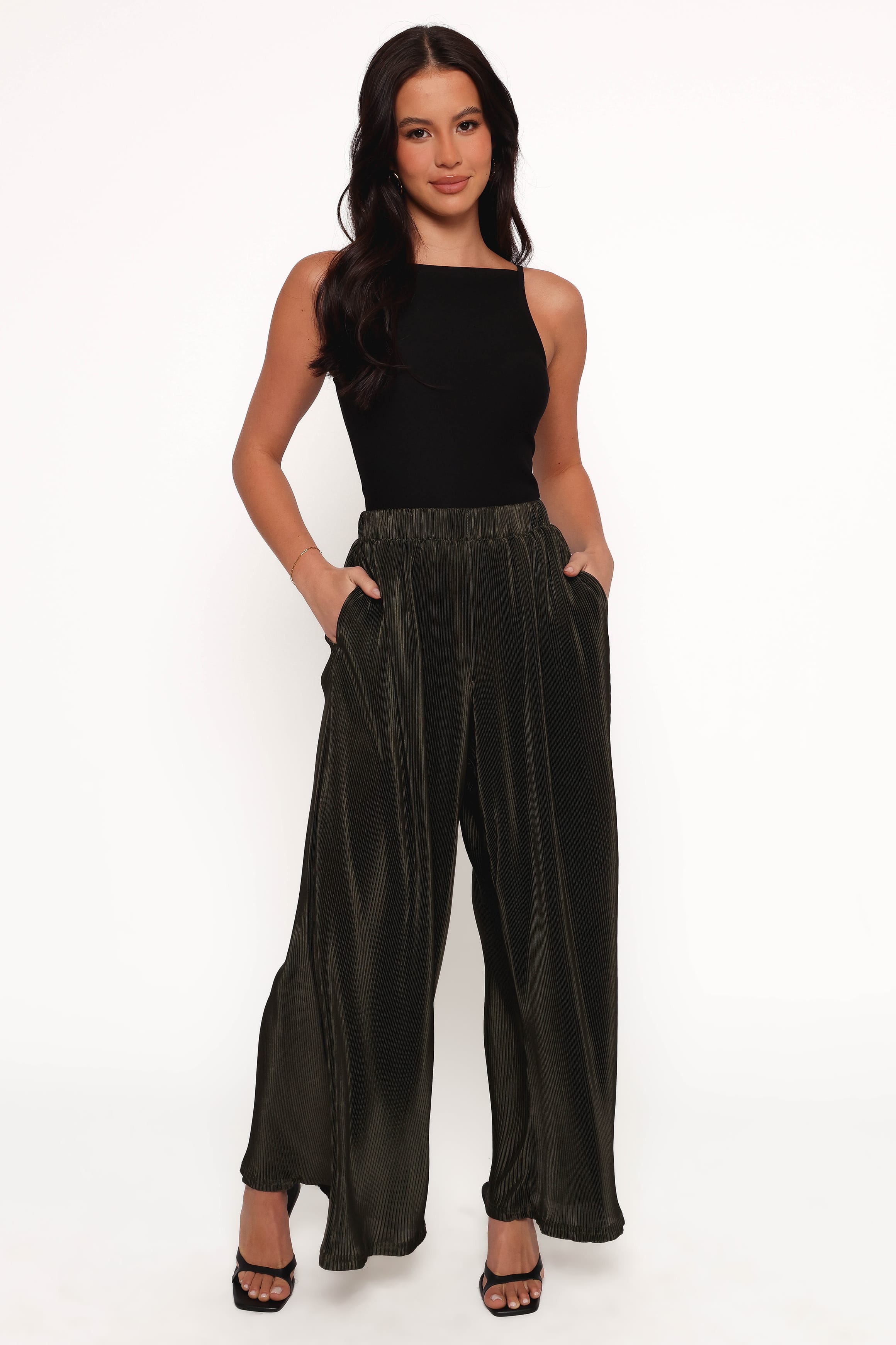 BOTTOMS Leria Wide Pant - Olive