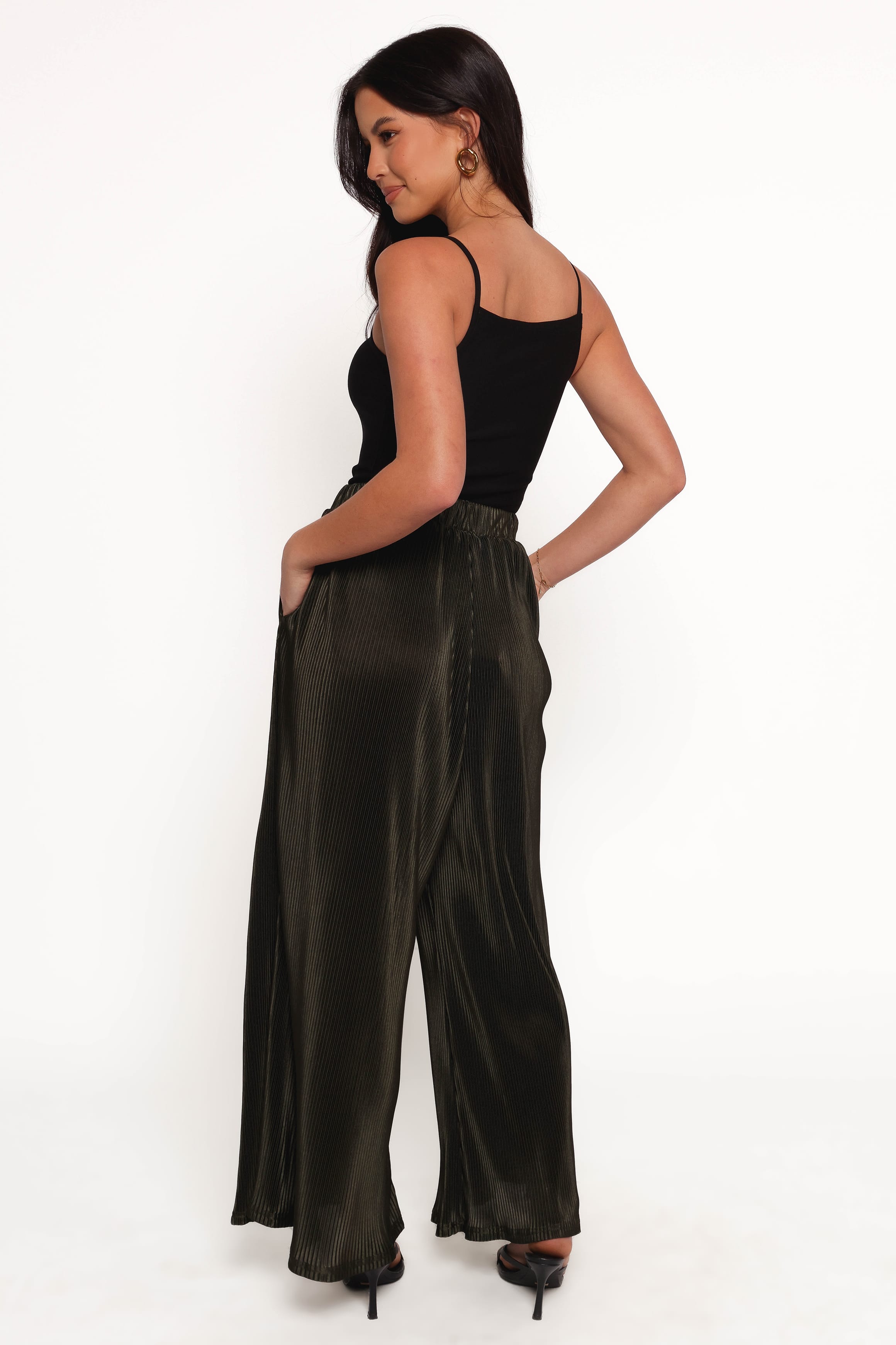 BOTTOMS Leria Wide Pant - Olive
