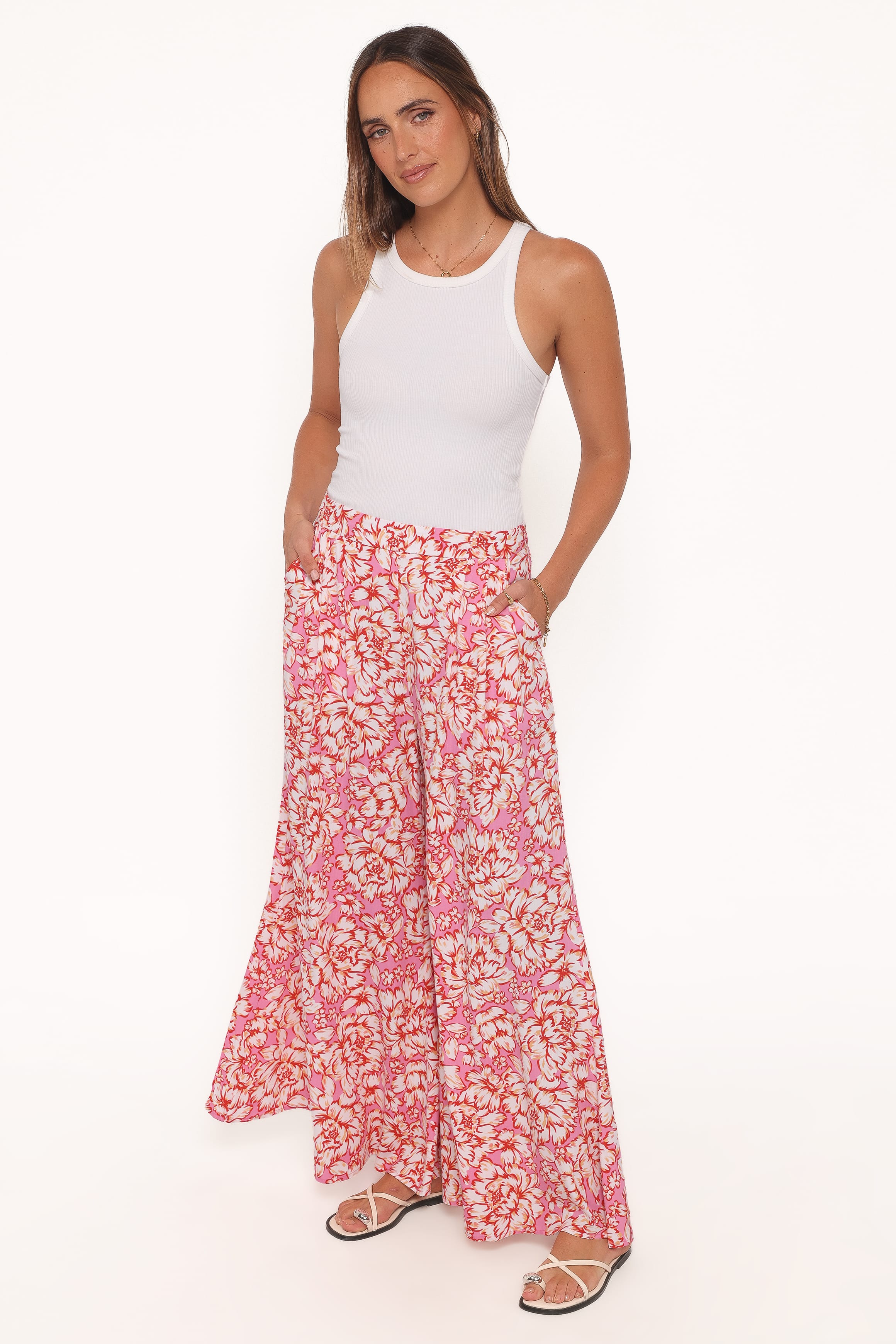 BOTTOMS Lessie Pants - Pink Floral