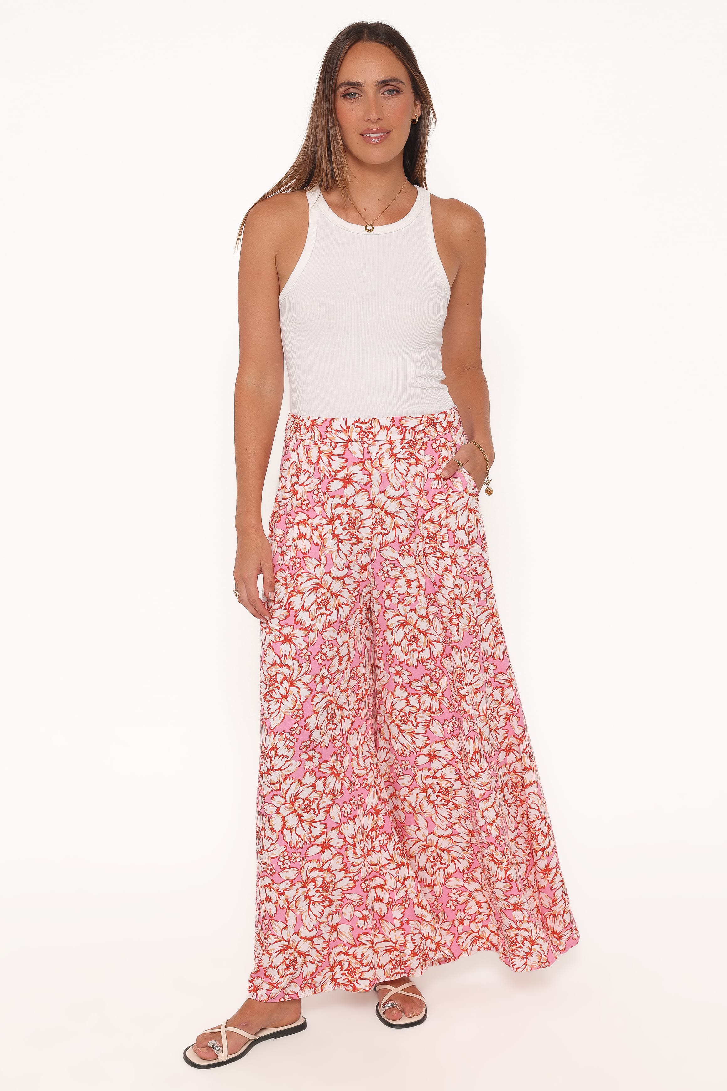 BOTTOMS Lessie Pants - Pink Floral