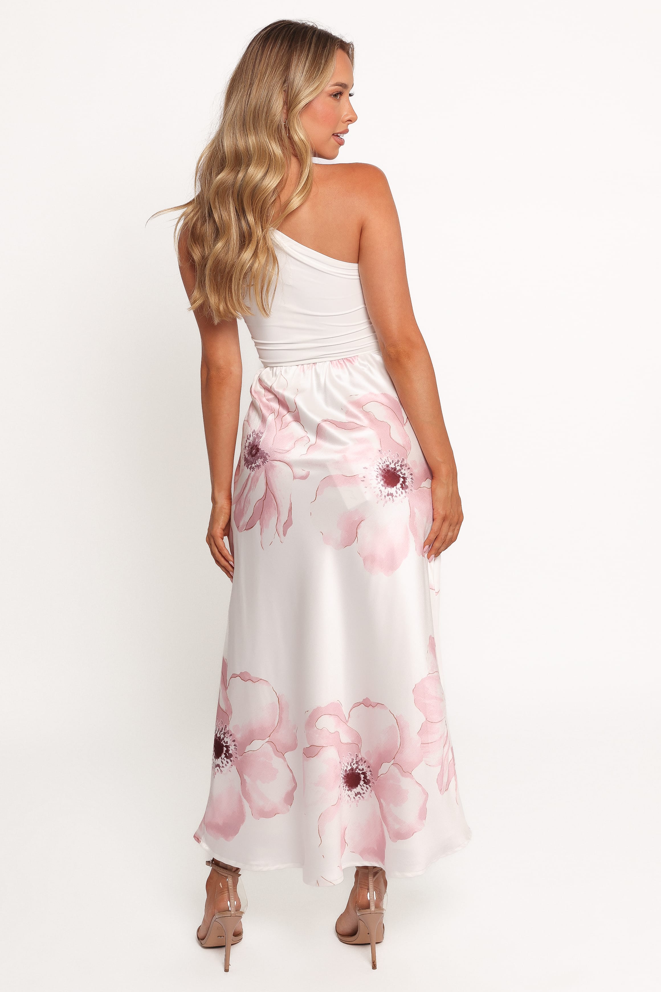 BOTTOMS Lila Maxi Skirt - Pink White Floral