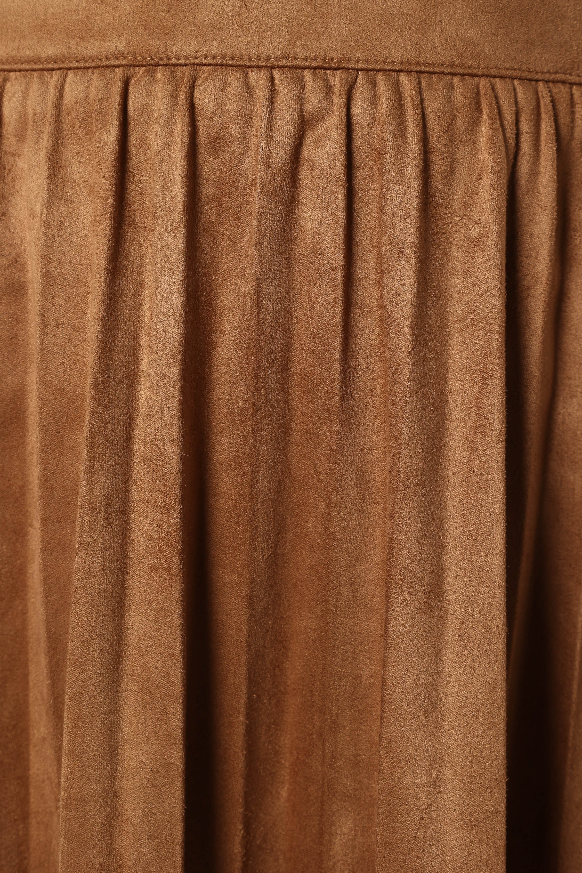 BOTTOMS @Lizzie Faux Suede Mini Skirt - Brown