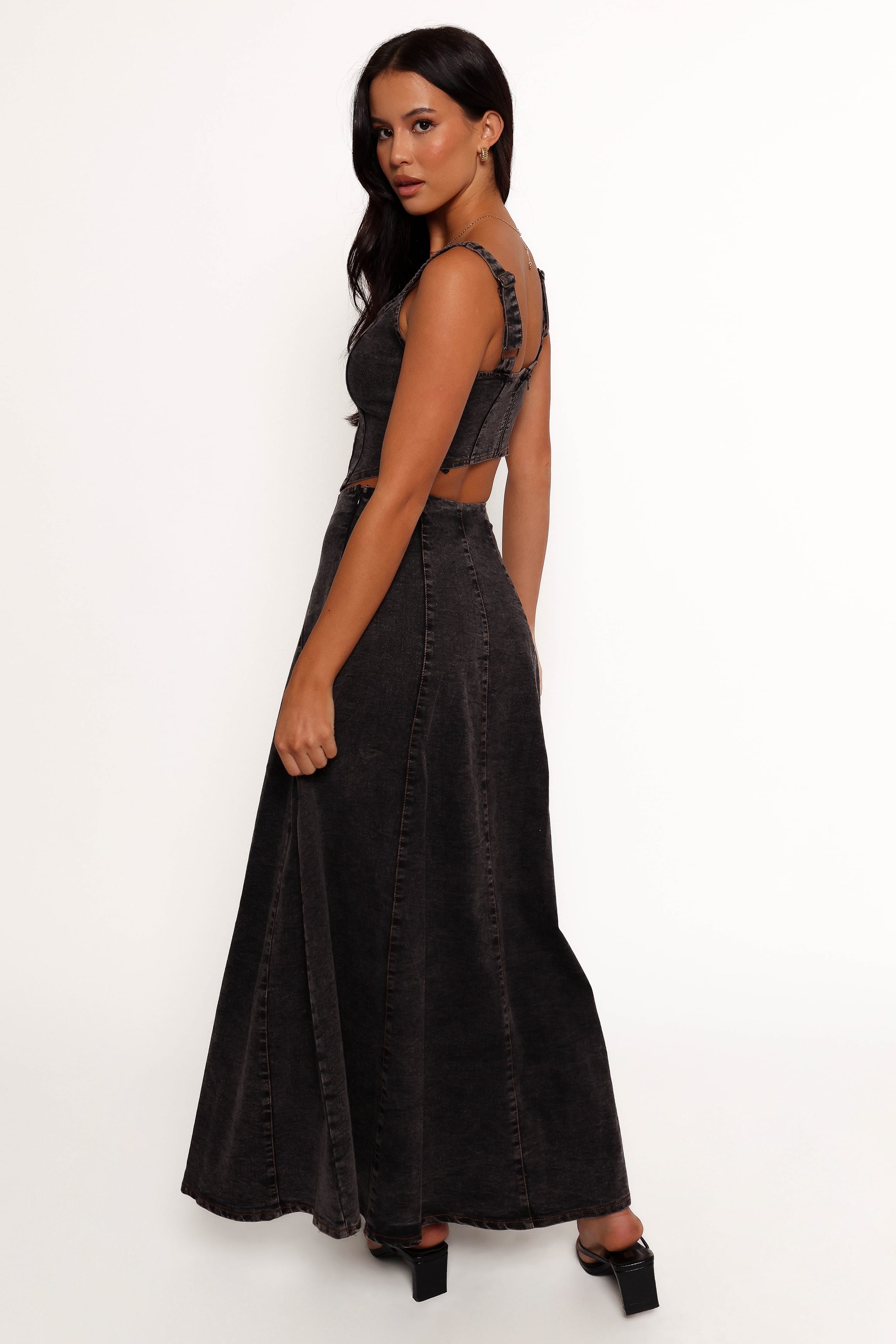 BOTTOMS Mara Midi Skirt - Black