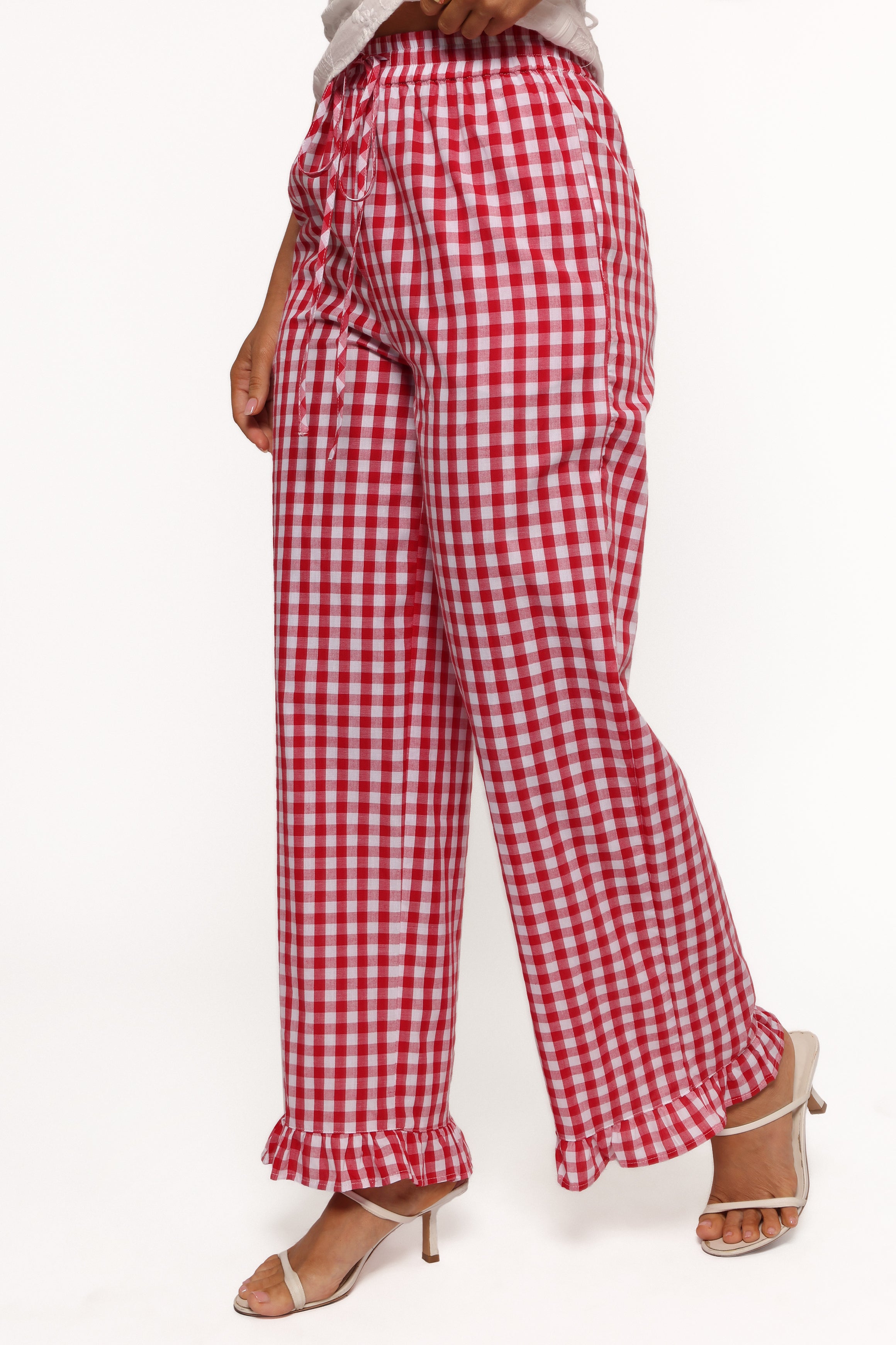 BOTTOMS Marina Pant - Red Gingham