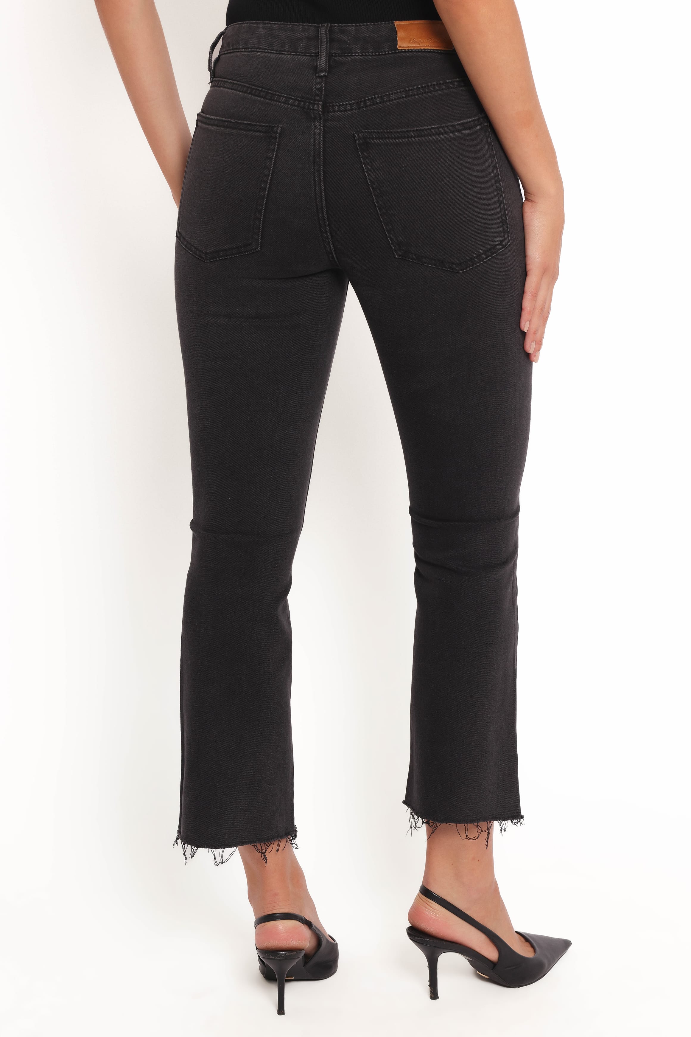 BOTTOMS Marlow Mid Rise Crop Flare Jeans - Psych