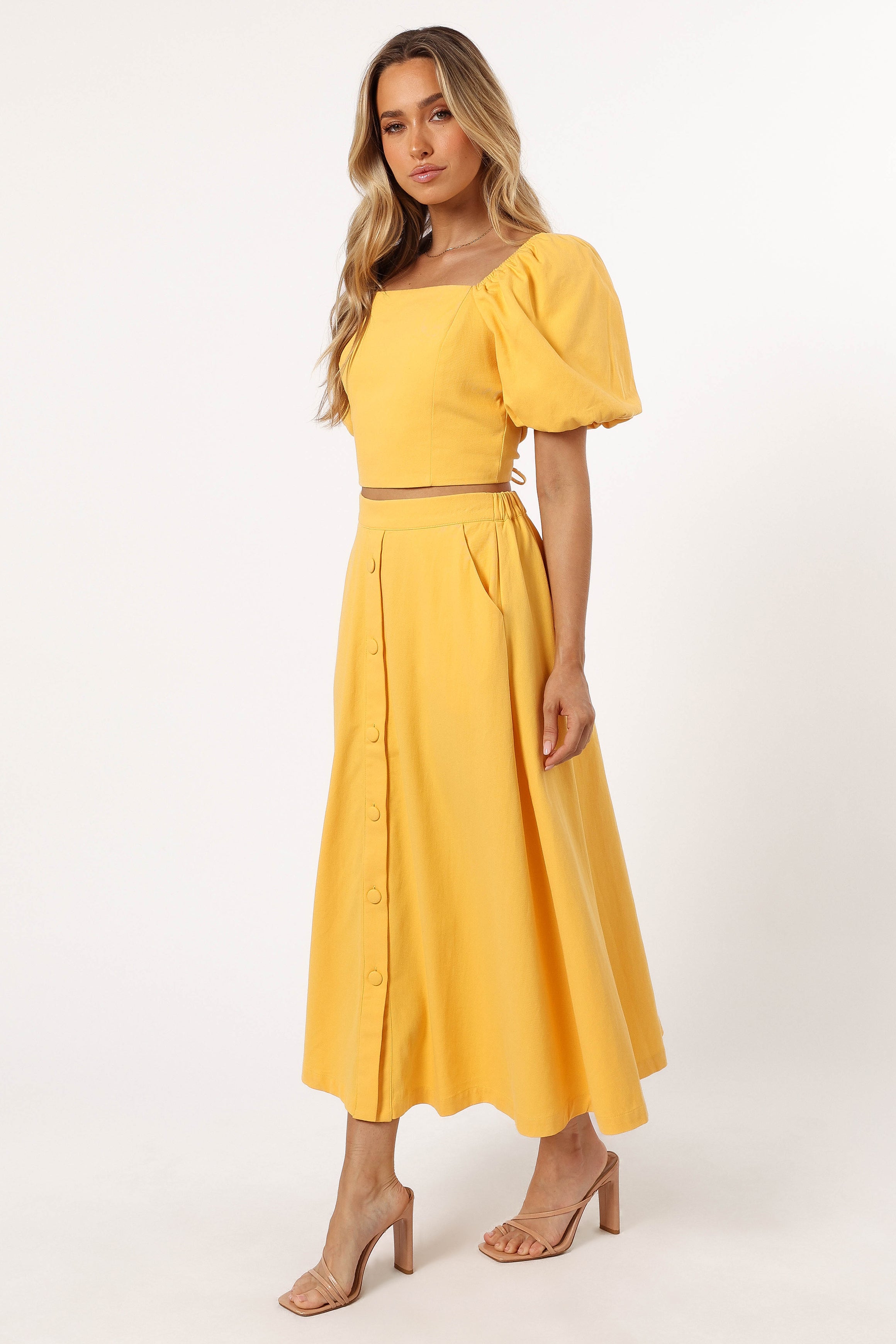 BOTTOMS @Mave Midi Skirt - Sunflower